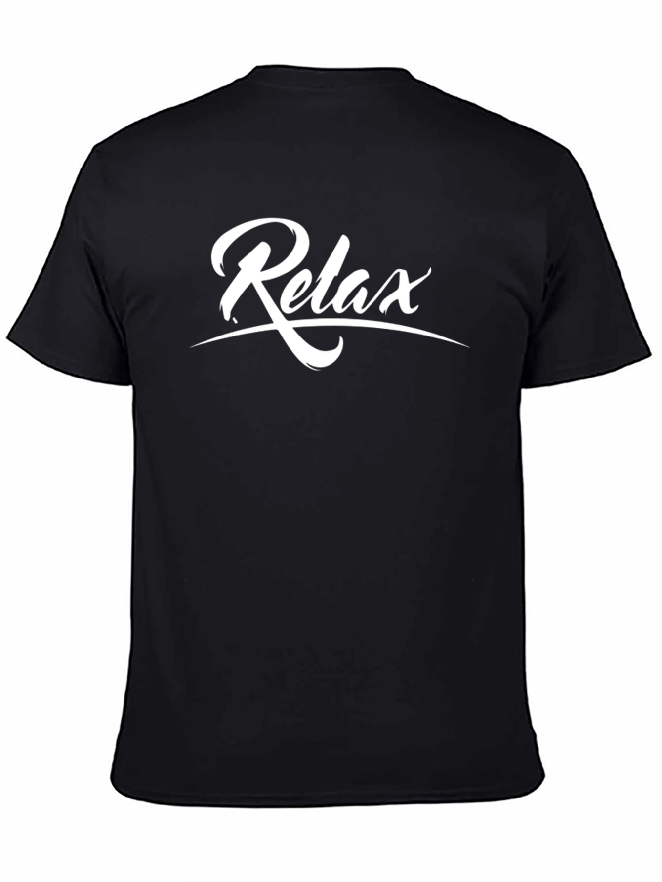 Relax Black Graphic Tee