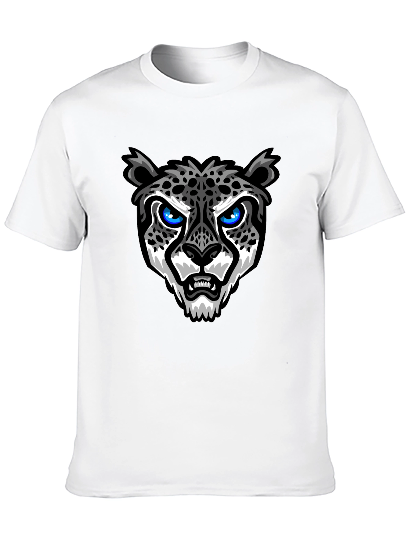 Cool Cheetah Graphic T-Shirt - Trendy Black Tee