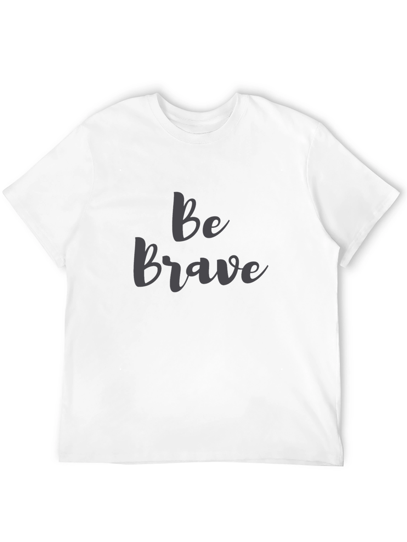 Be Brave Black Graphic T-Shirt