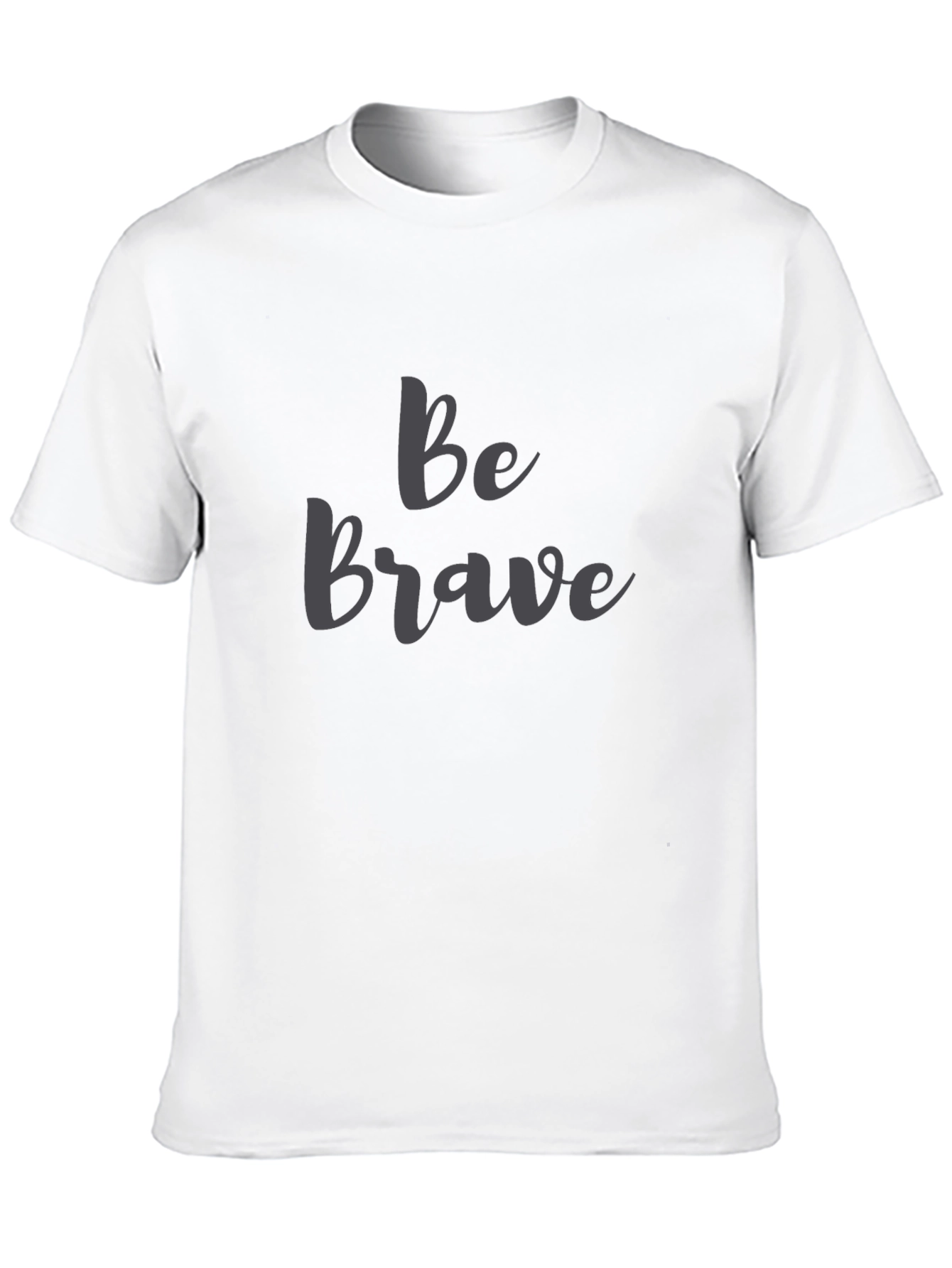 Be Brave Black Graphic T-Shirt