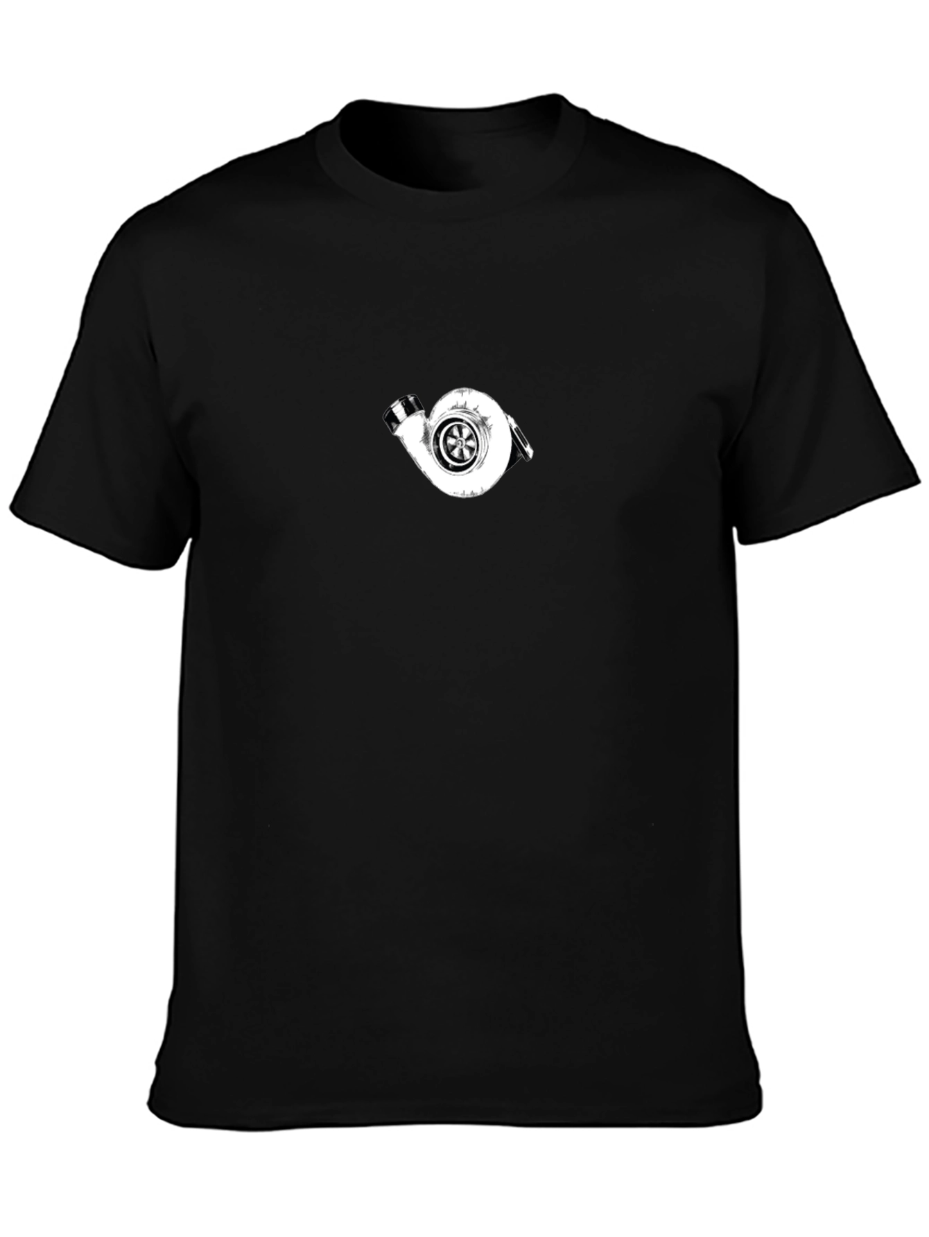 Turbo Graphic Tee - Black Cotton T-Shirt