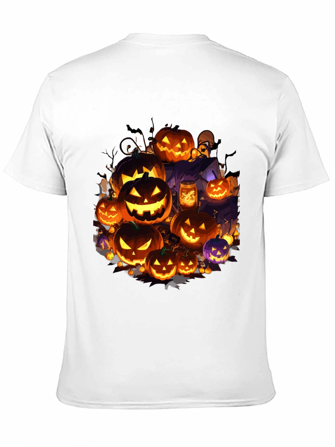 Halloween Pumpkin Patch Graphic Tee - Spooky Season