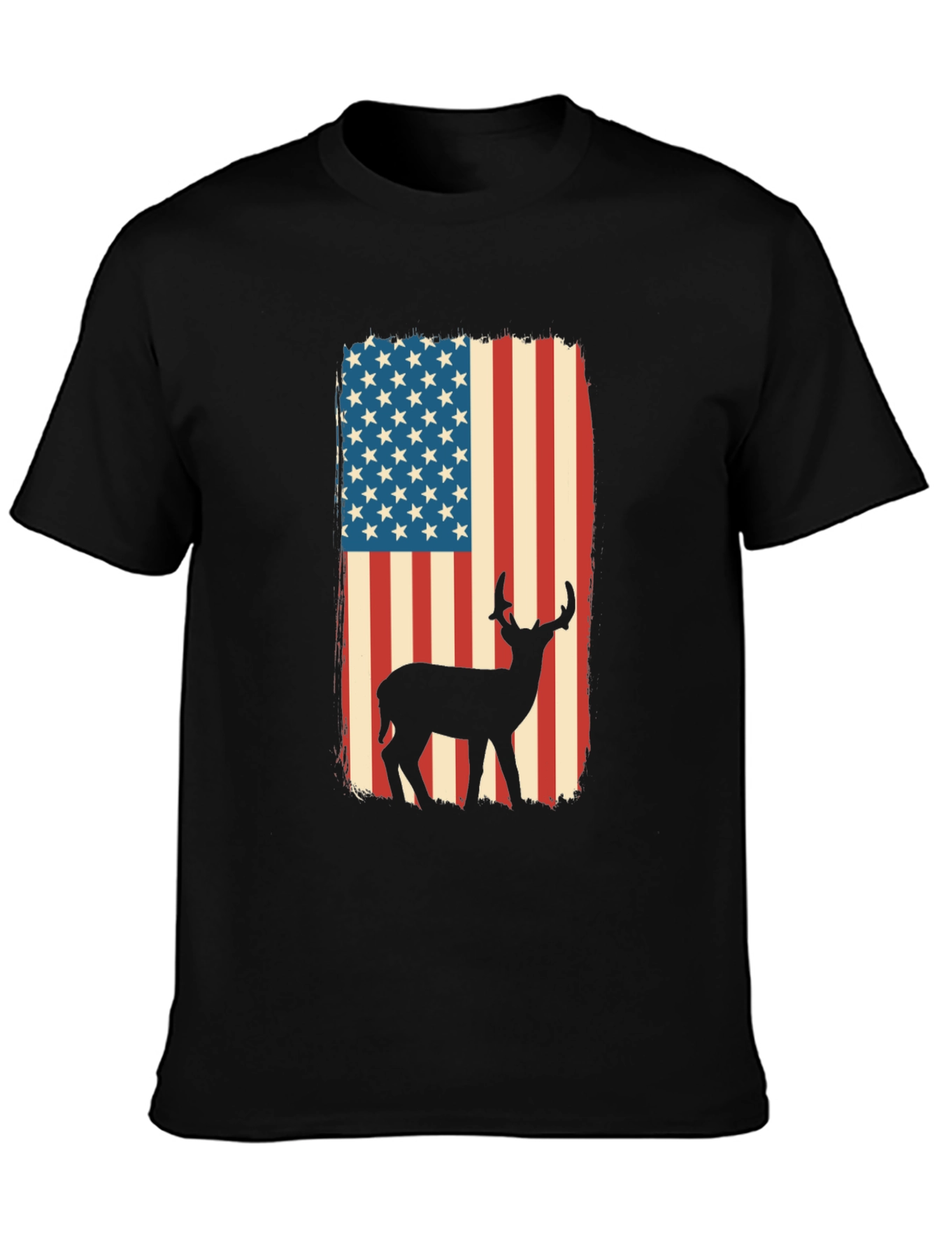 American Flag Deer Graphic Tee