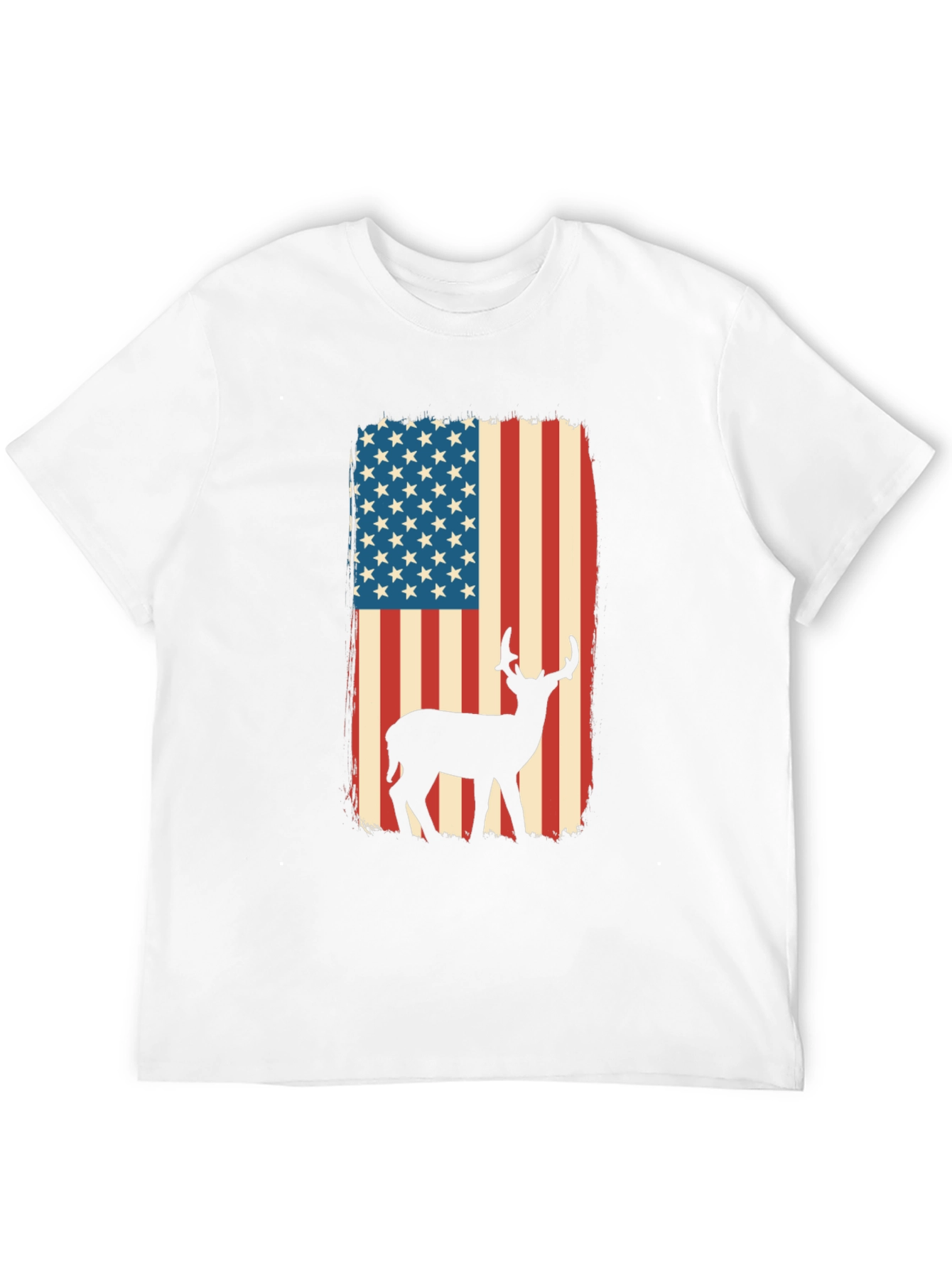 American Flag Deer Graphic Tee