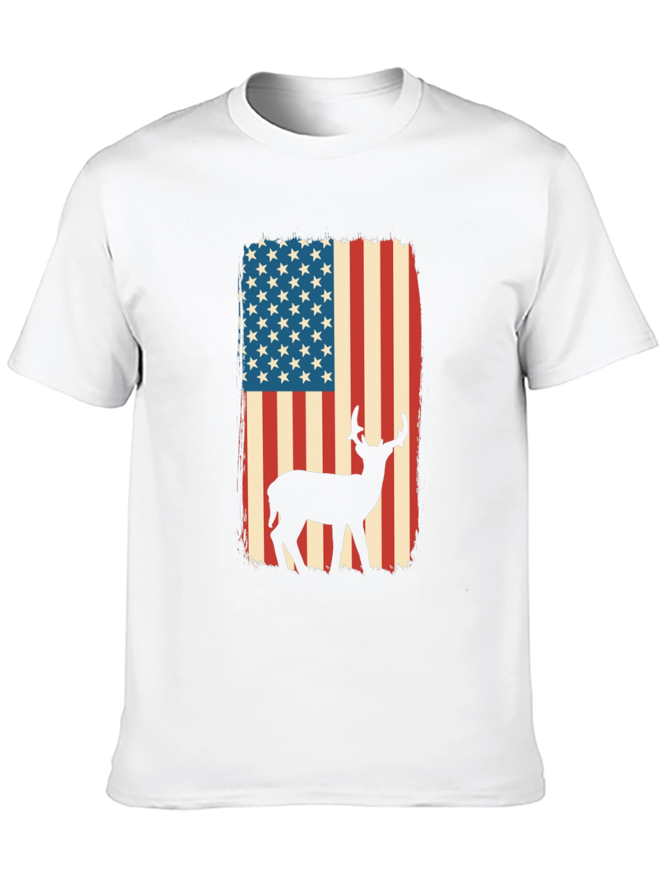 American Flag Deer Graphic Tee