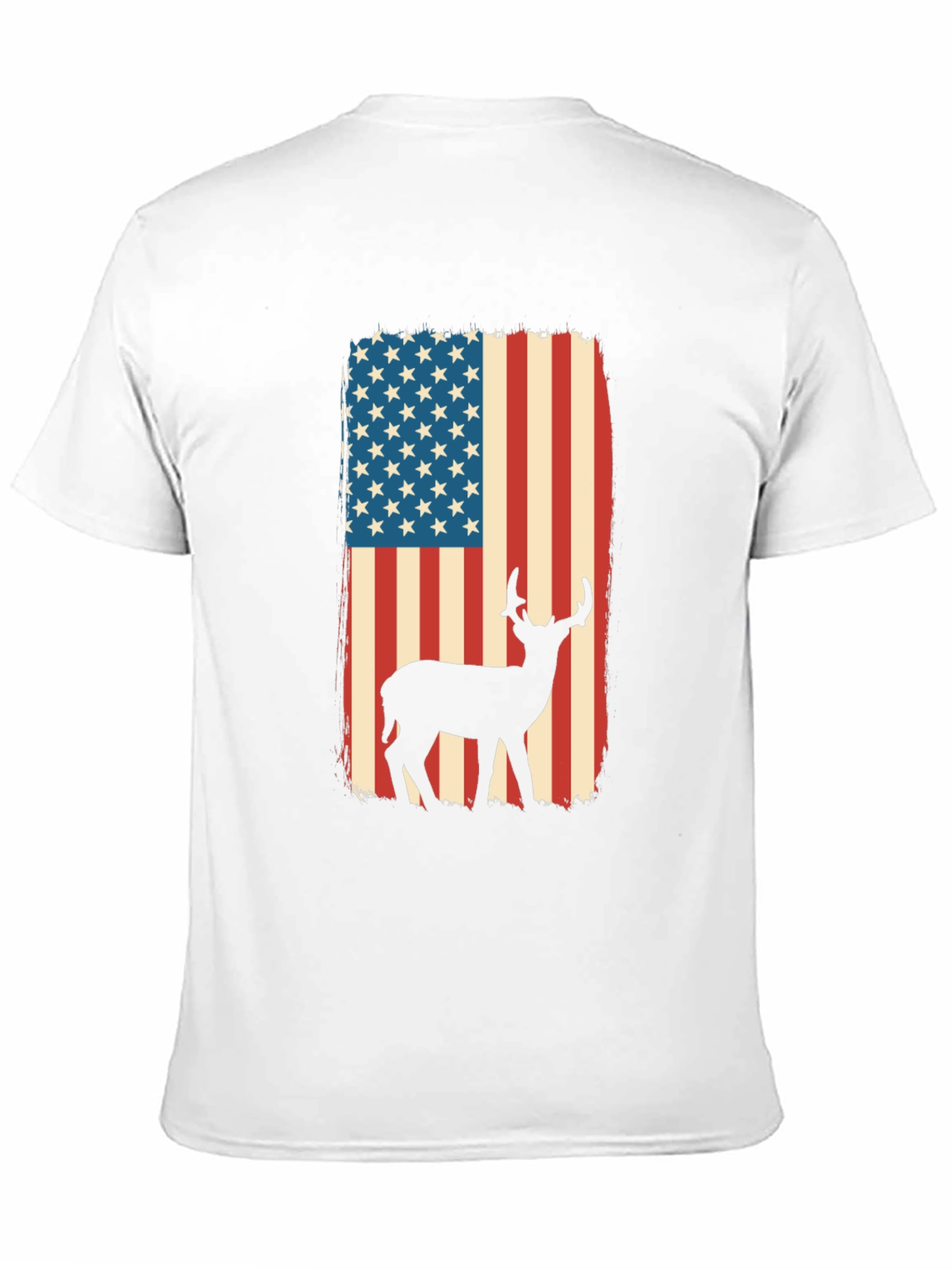 American Flag Deer Graphic Tee
