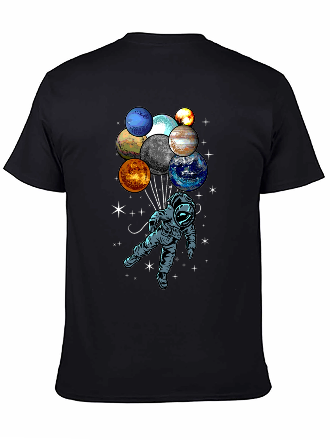 Astronaut Planet Balloon Graphic Tee