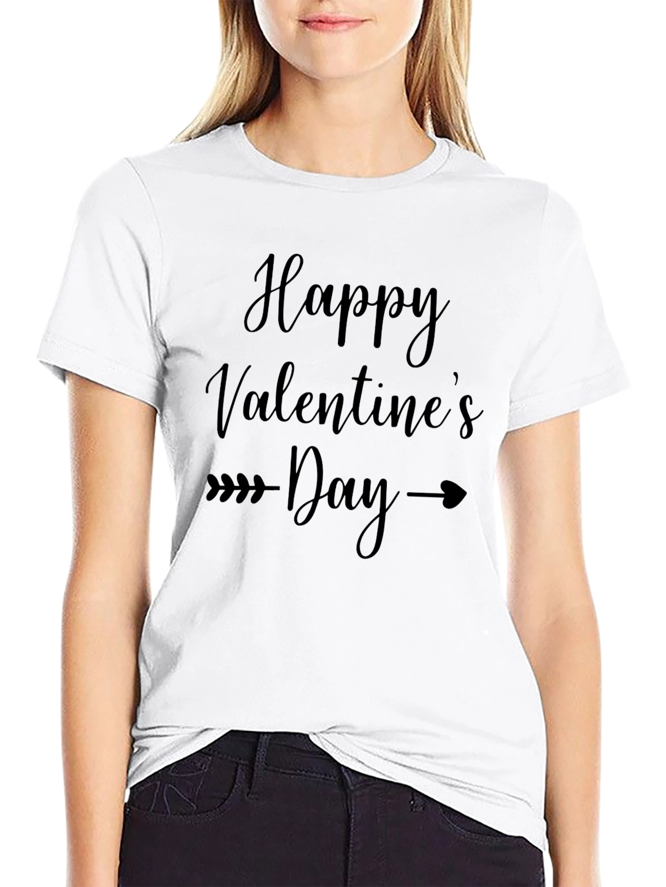 Happy Valentines Day Arrow Heart T-Shirt