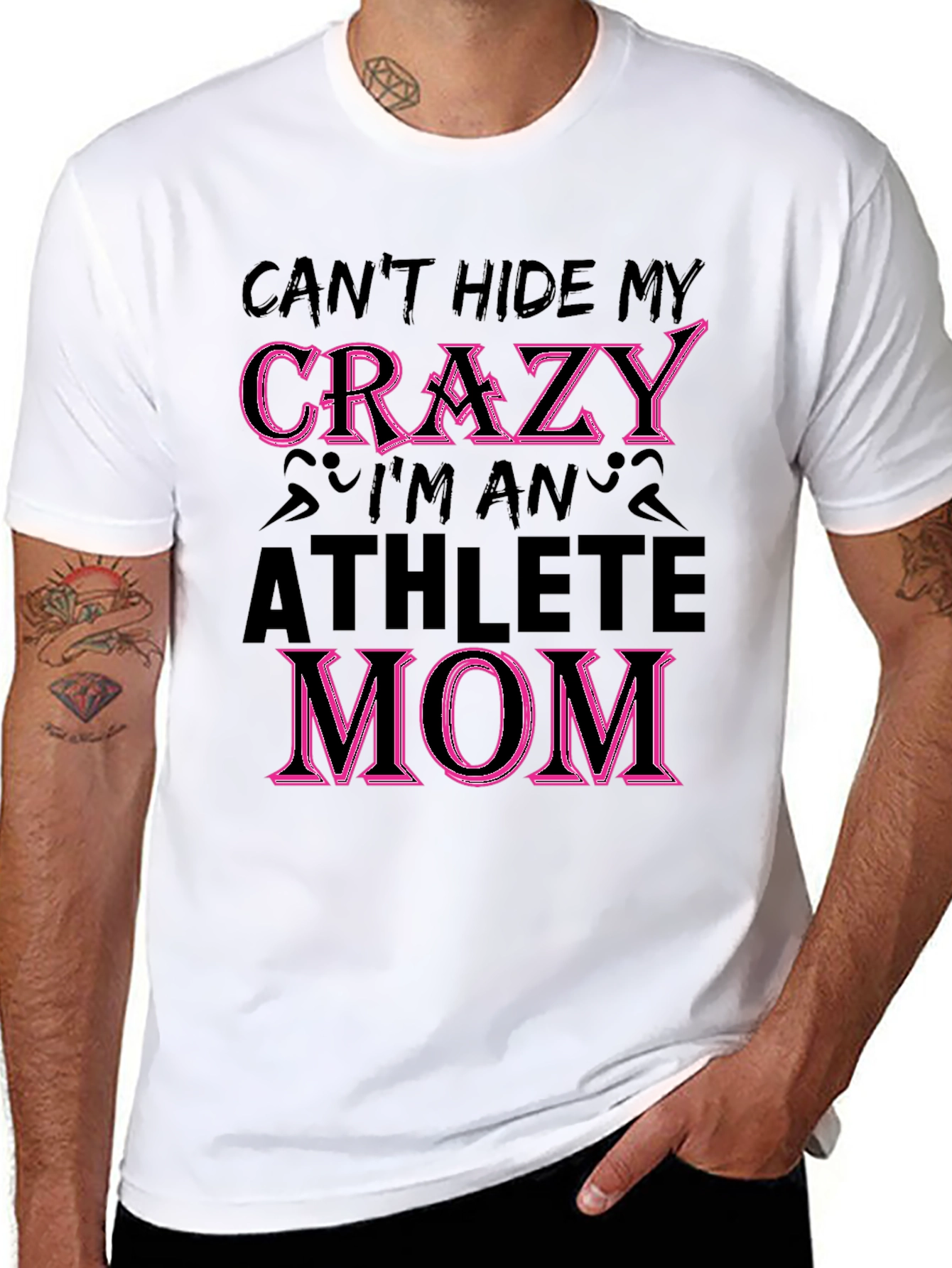 Crazy Athlete Mom Graphic T-Shirt