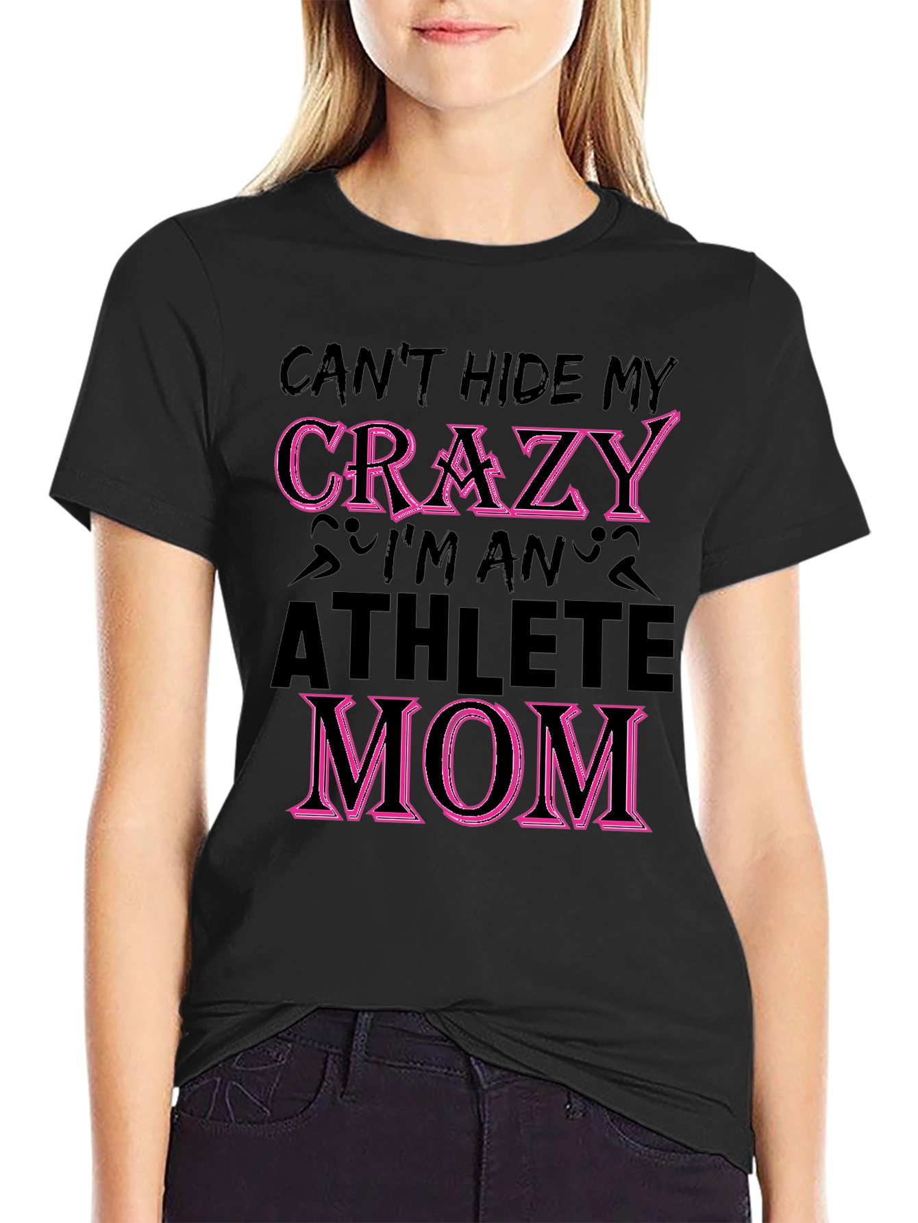 Crazy Athlete Mom Graphic T-Shirt