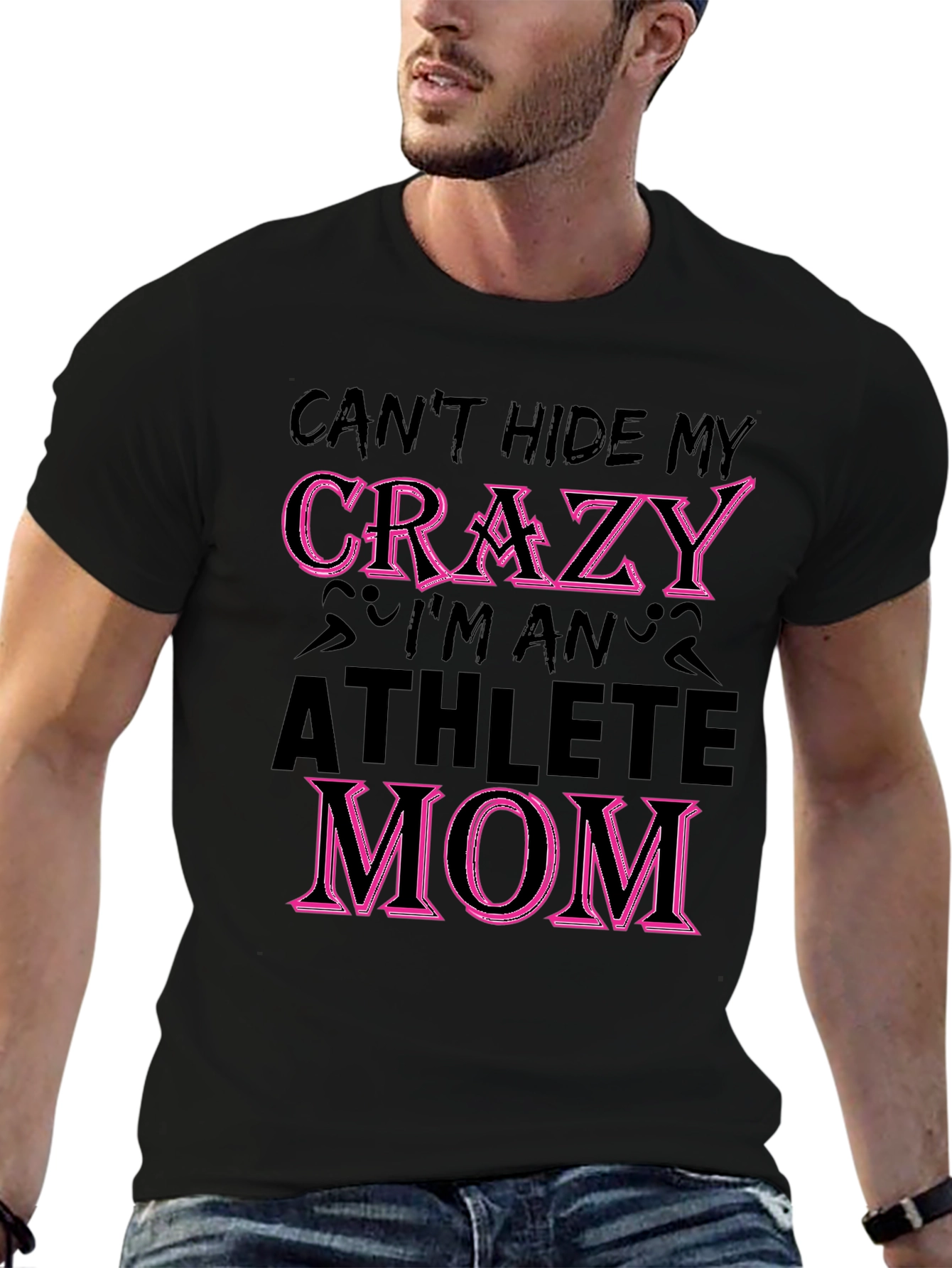 Crazy Athlete Mom Graphic T-Shirt
