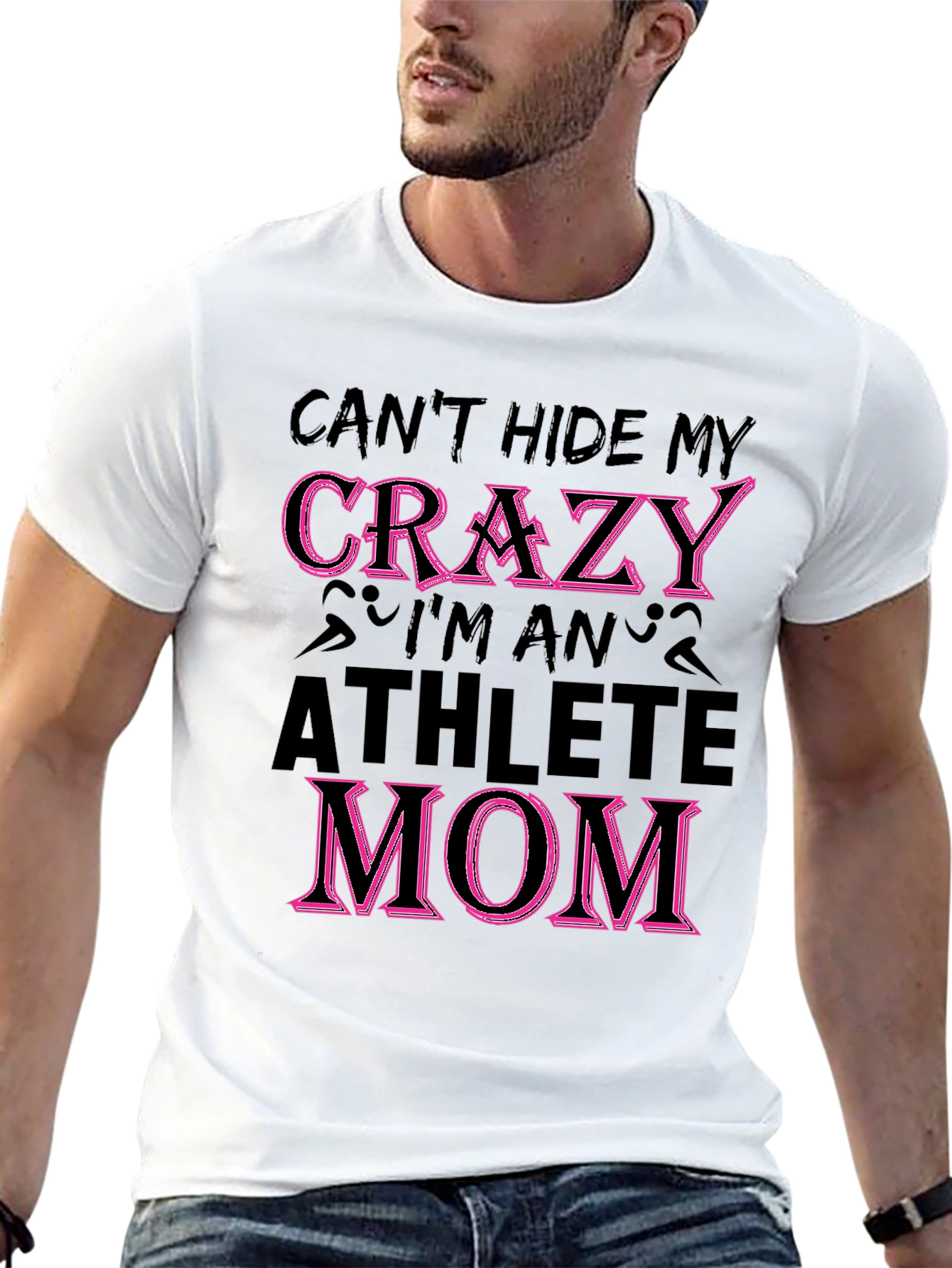Crazy Athlete Mom Graphic T-Shirt