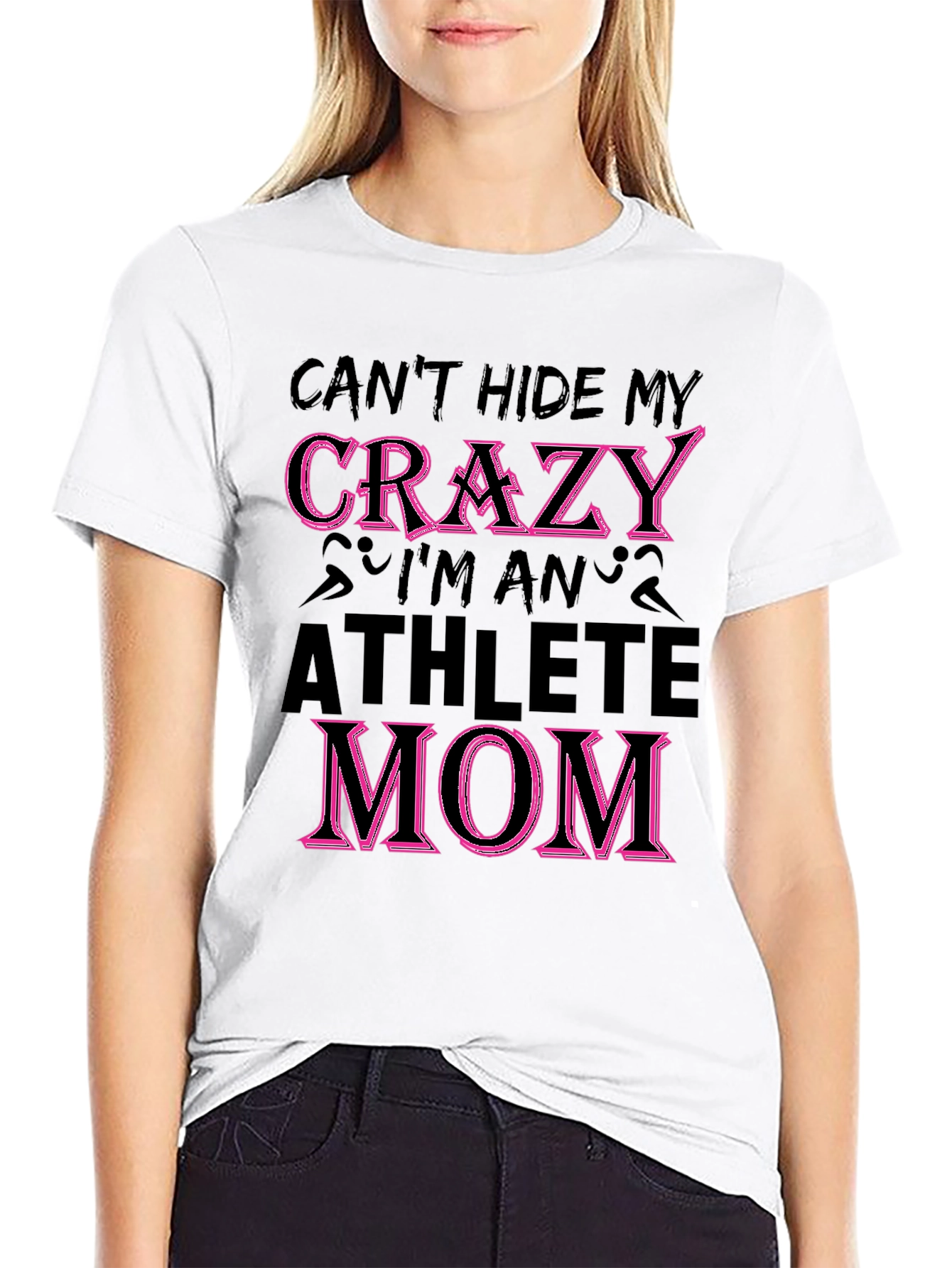 Crazy Athlete Mom Graphic T-Shirt