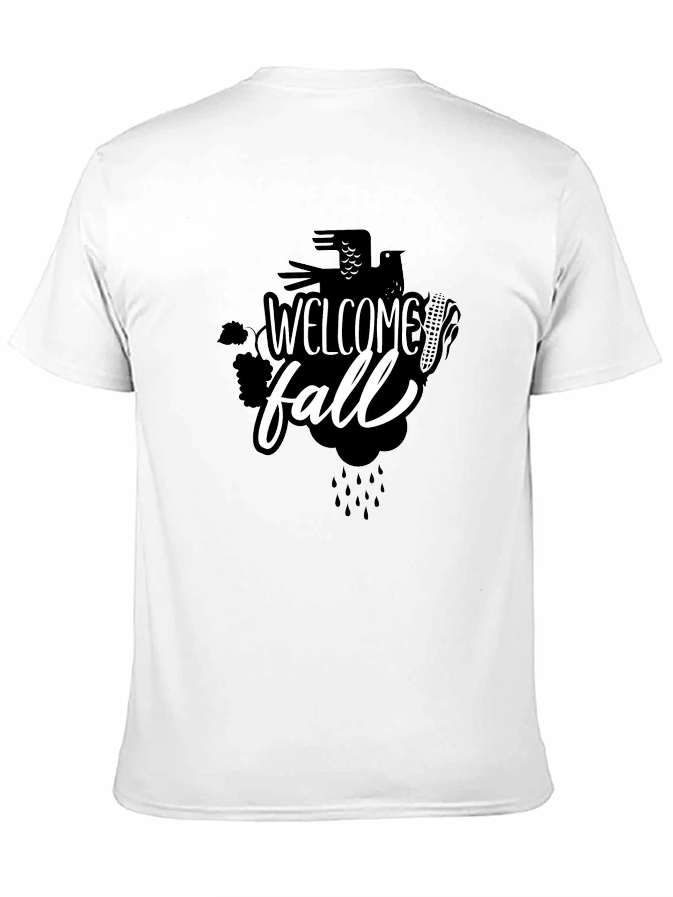 Welcome Fall Black Graphic Tee