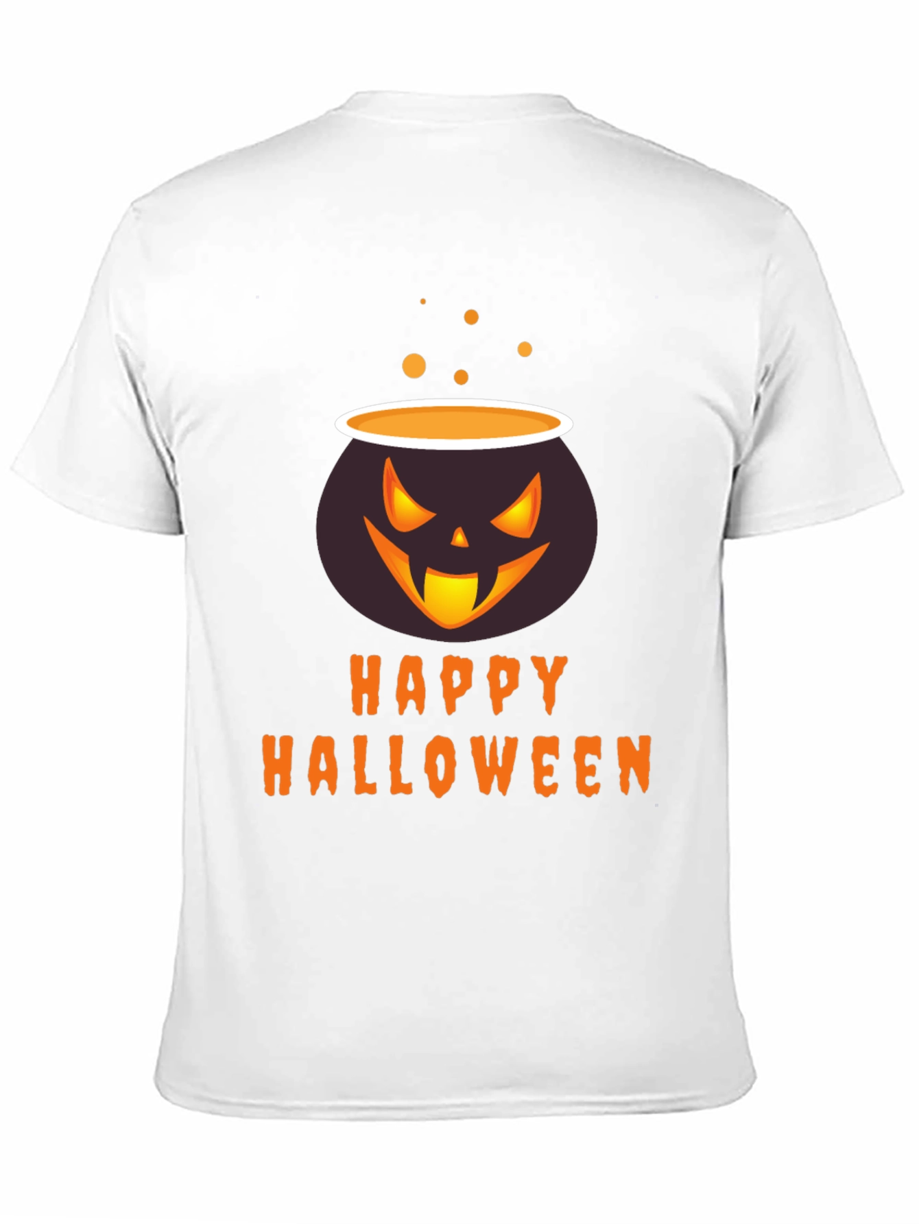 Happy Halloween Cauldron T-Shirt - Spooky Season Style