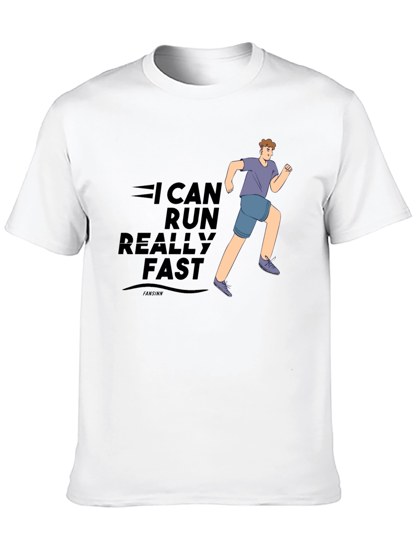 I Can Run Really Fast Black T-Shirt