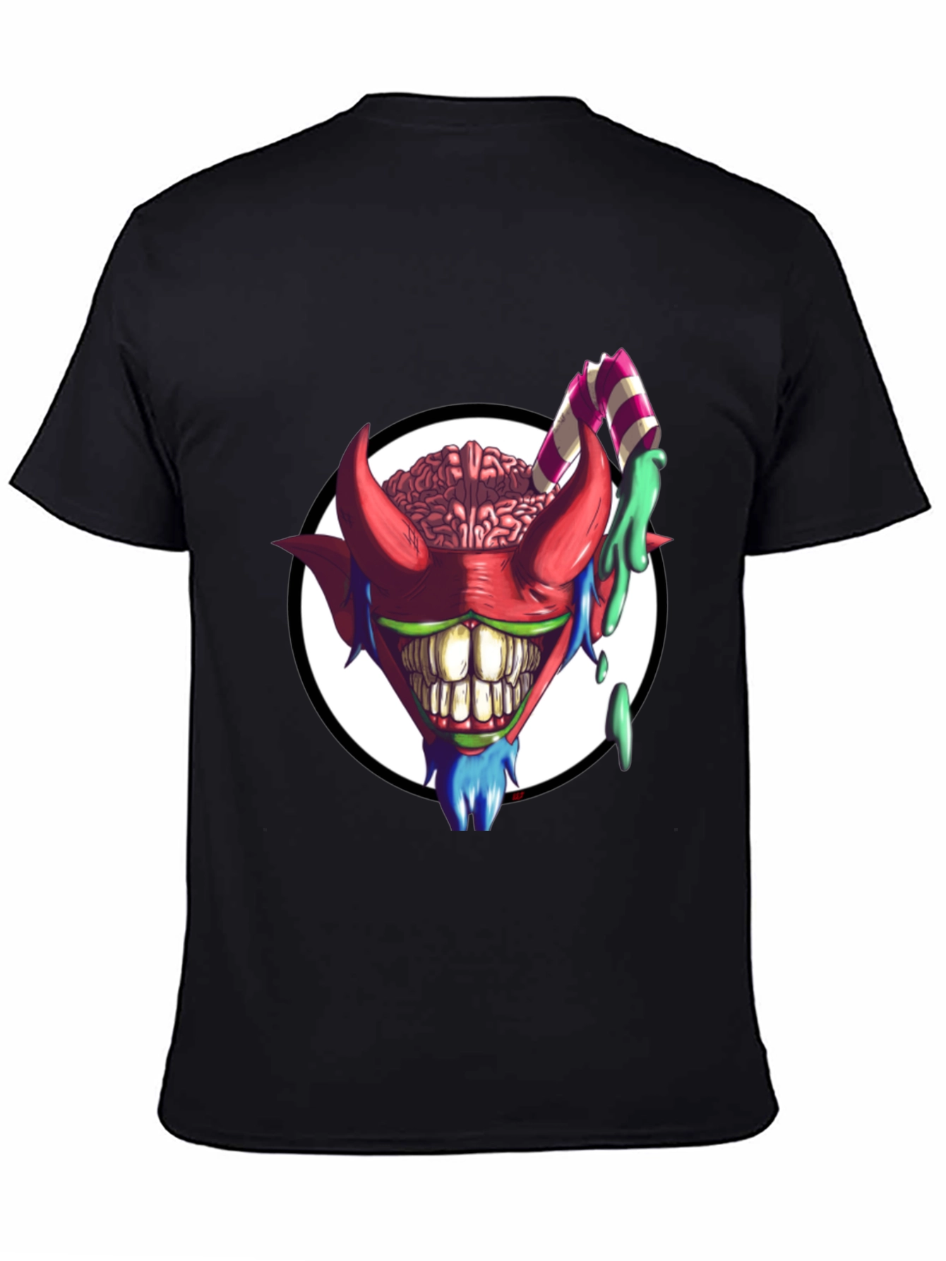 Crazy Brain Devil T-Shirt - Unique Graphic Tee