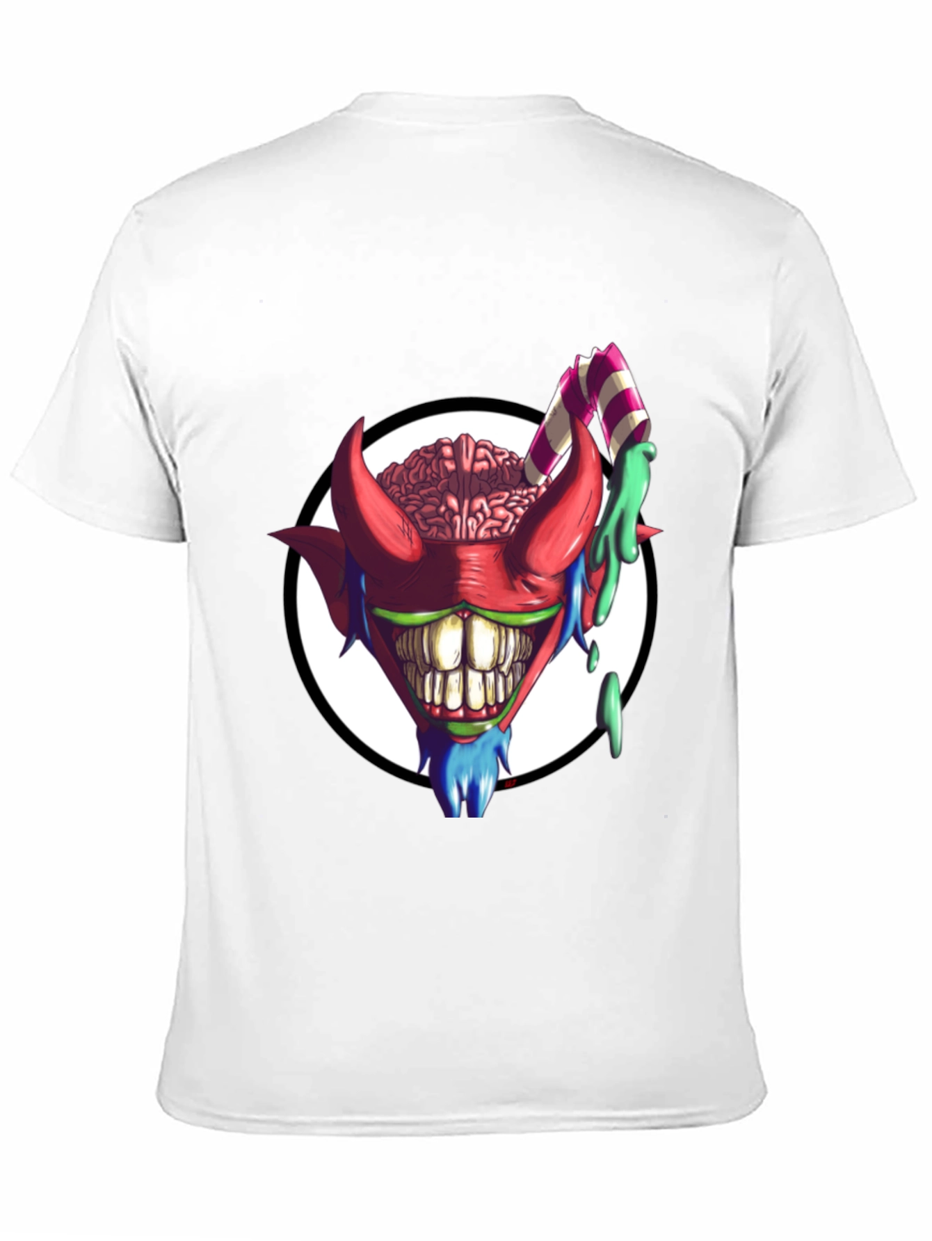 Crazy Brain Devil T-Shirt - Unique Graphic Tee