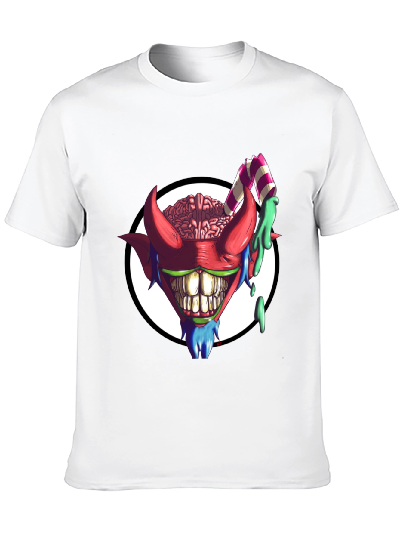 Crazy Brain Devil T-Shirt - Unique Graphic Tee