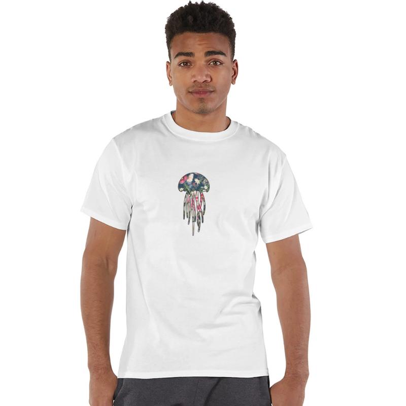Jellyfish navy floral