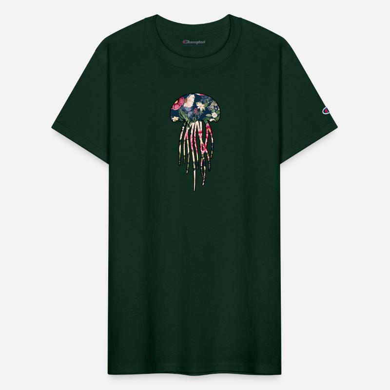 Jellyfish navy floral