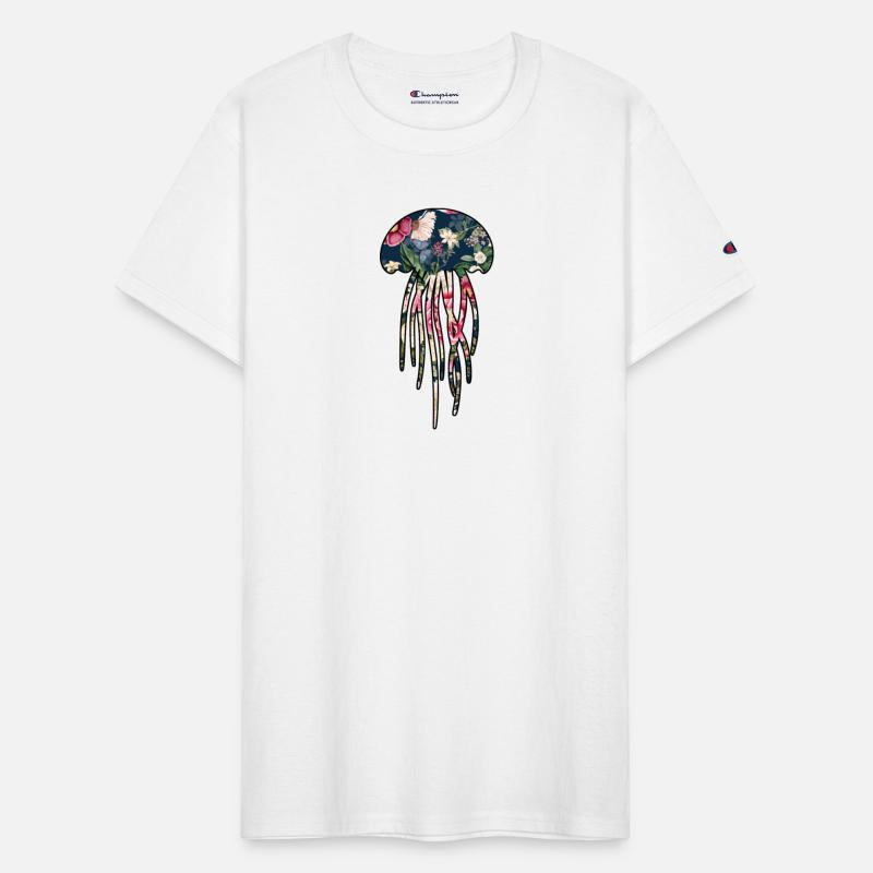 Jellyfish navy floral