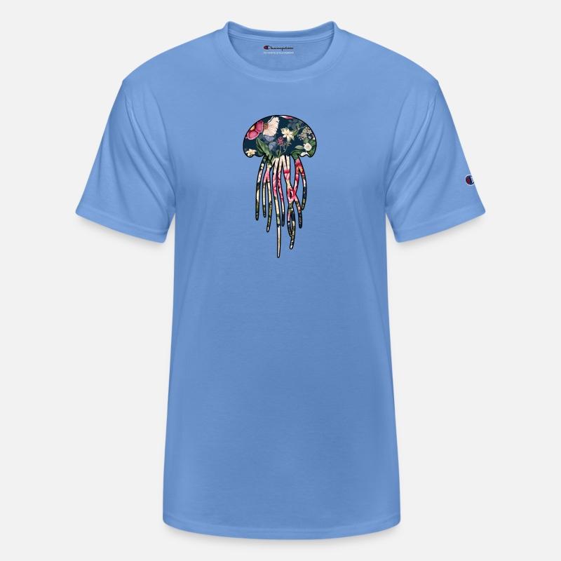 Jellyfish navy floral