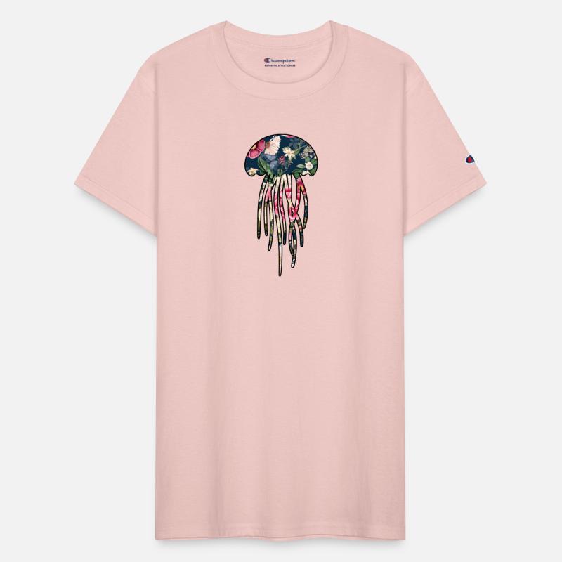 Jellyfish navy floral