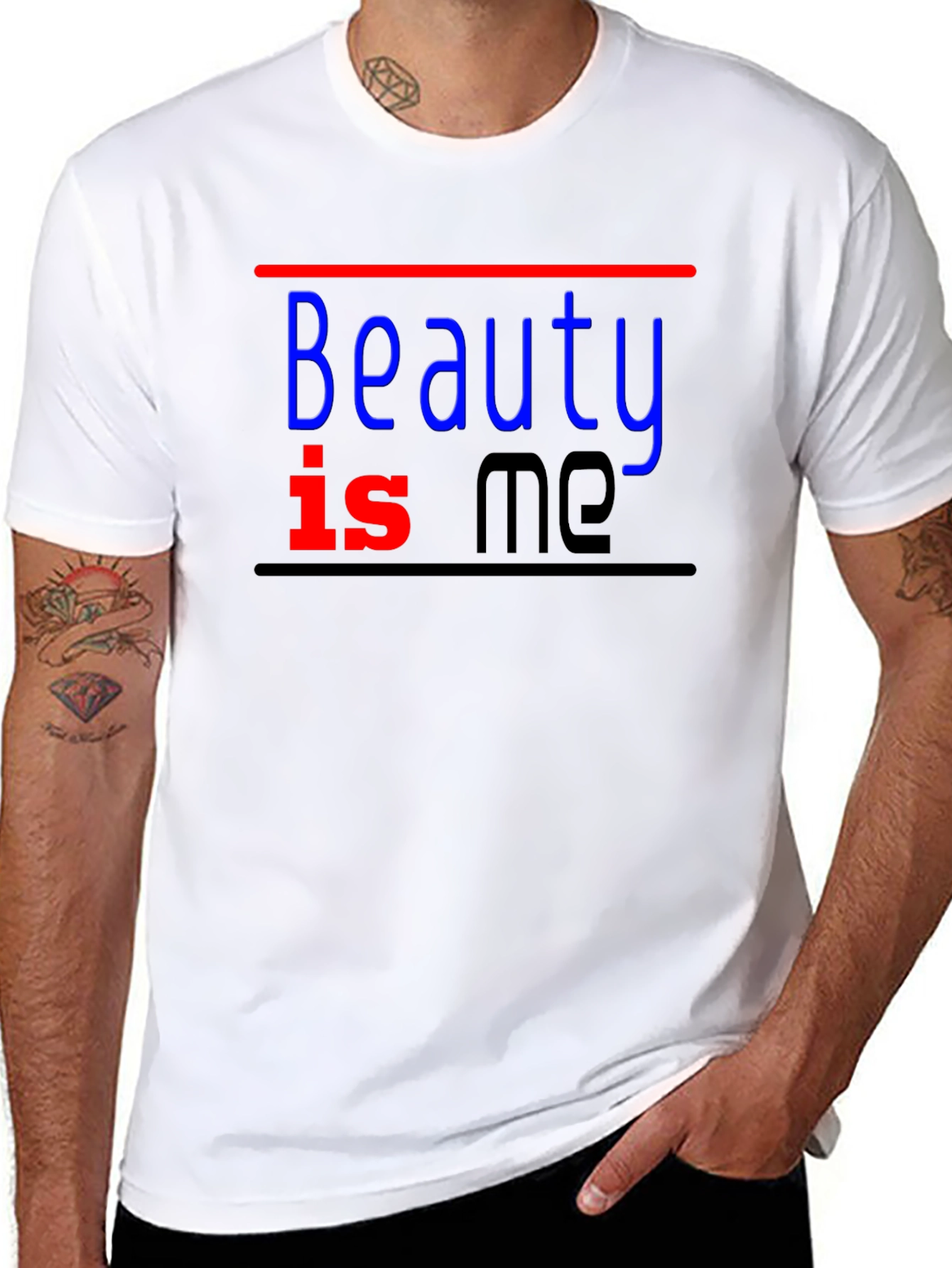 Beauty Is Me Black T-Shirt