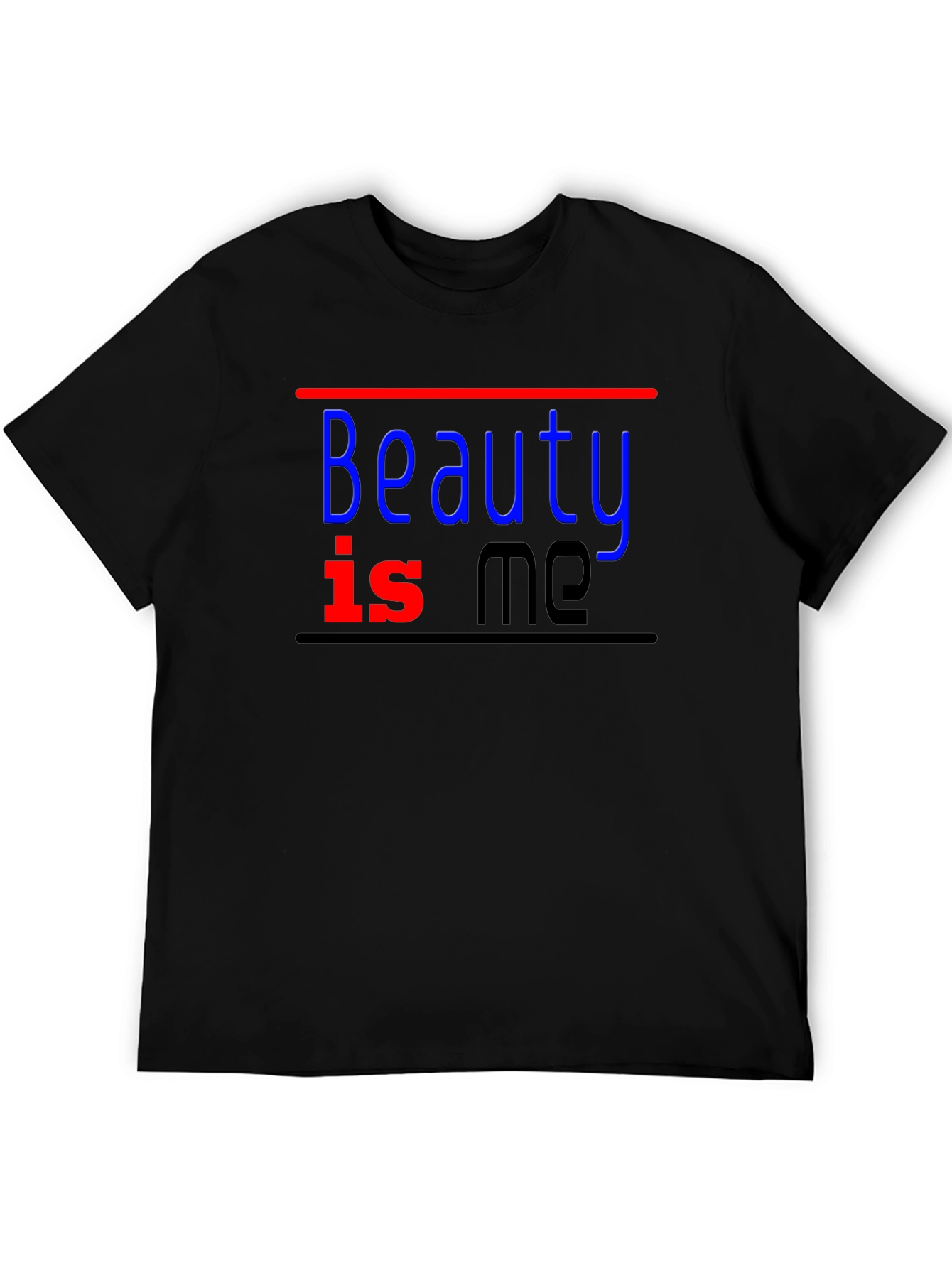 Beauty Is Me Black T-Shirt