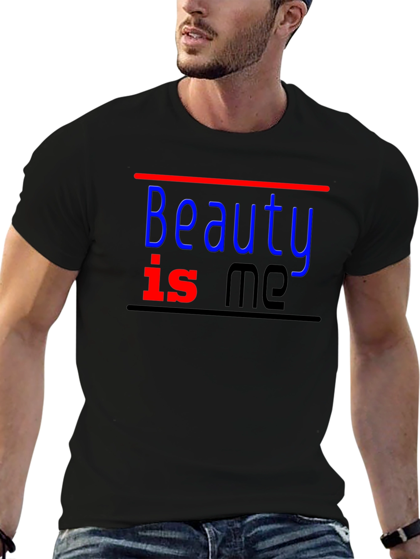 Beauty Is Me Black T-Shirt