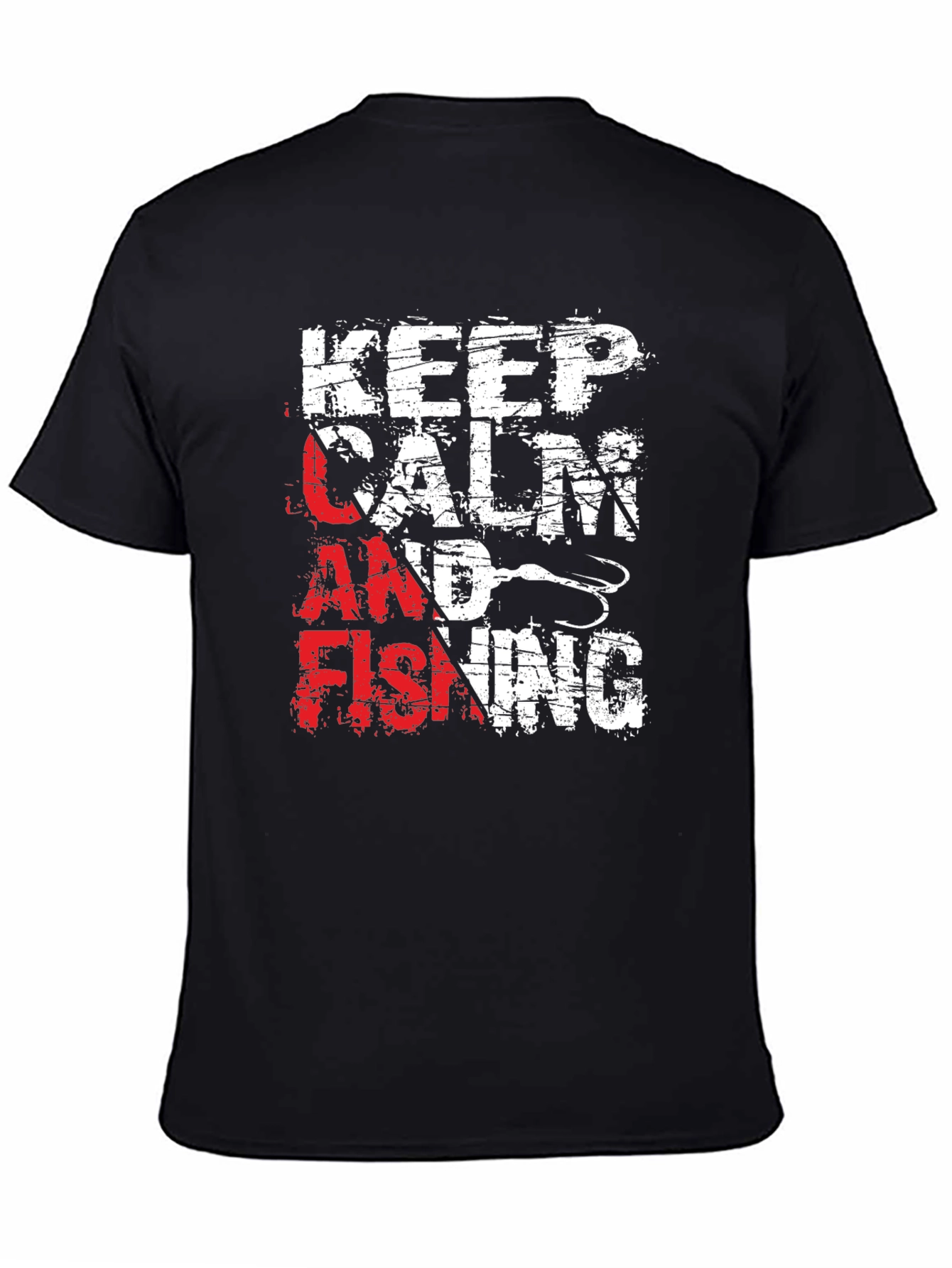 Keep Calm & Go Fishing Graphic T-Shirt