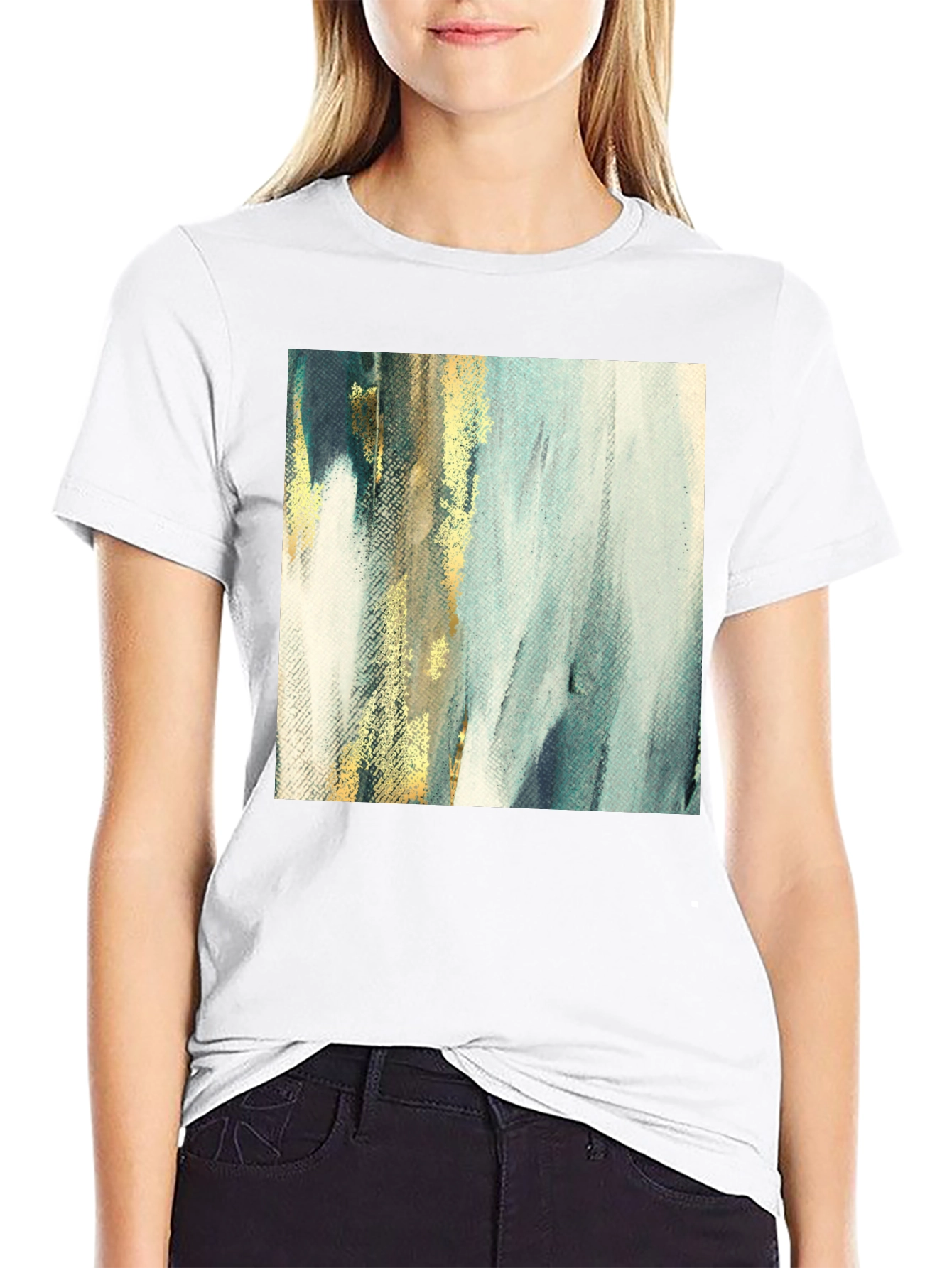 Abstract Art Tee - Modern Brushstroke T-Shirt