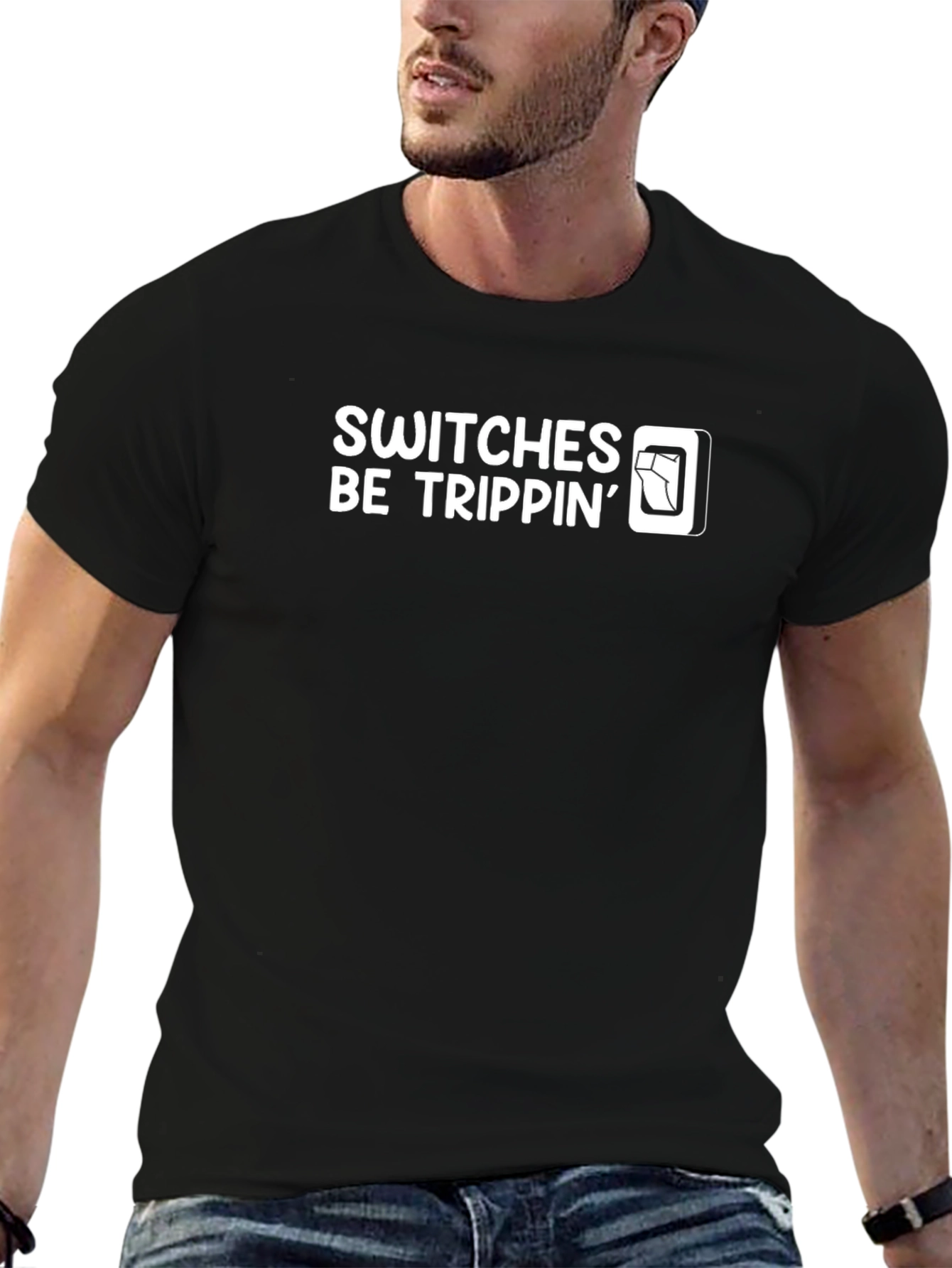 Switches Be Trippin Graphic Tee - Black T-Shirt