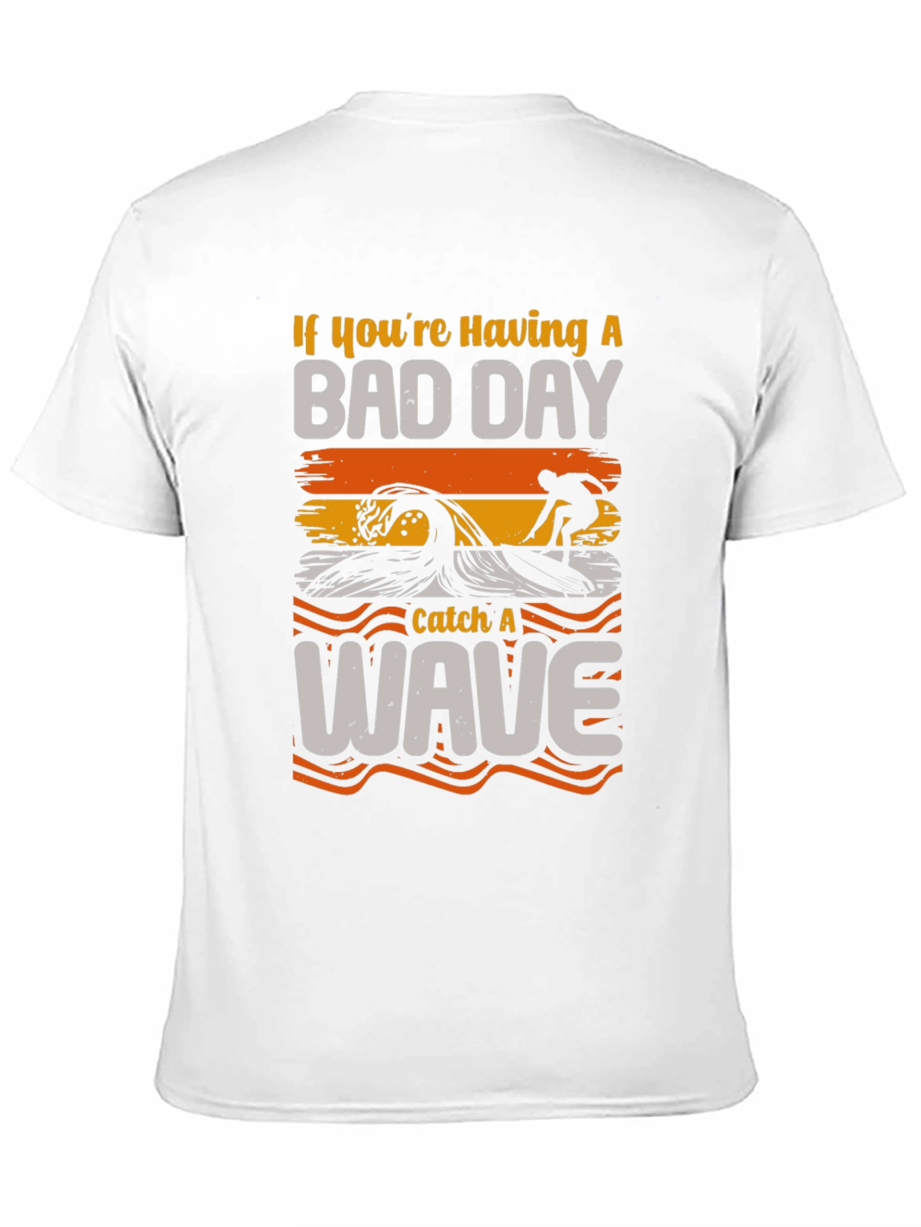 Bad Day Wave Surfer Graphic T-Shirt