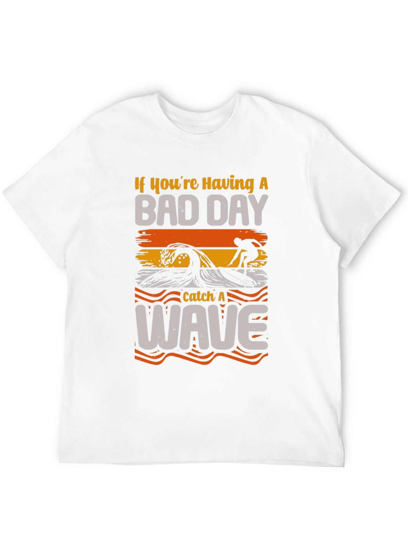 Bad Day Wave Surfer Graphic T-Shirt