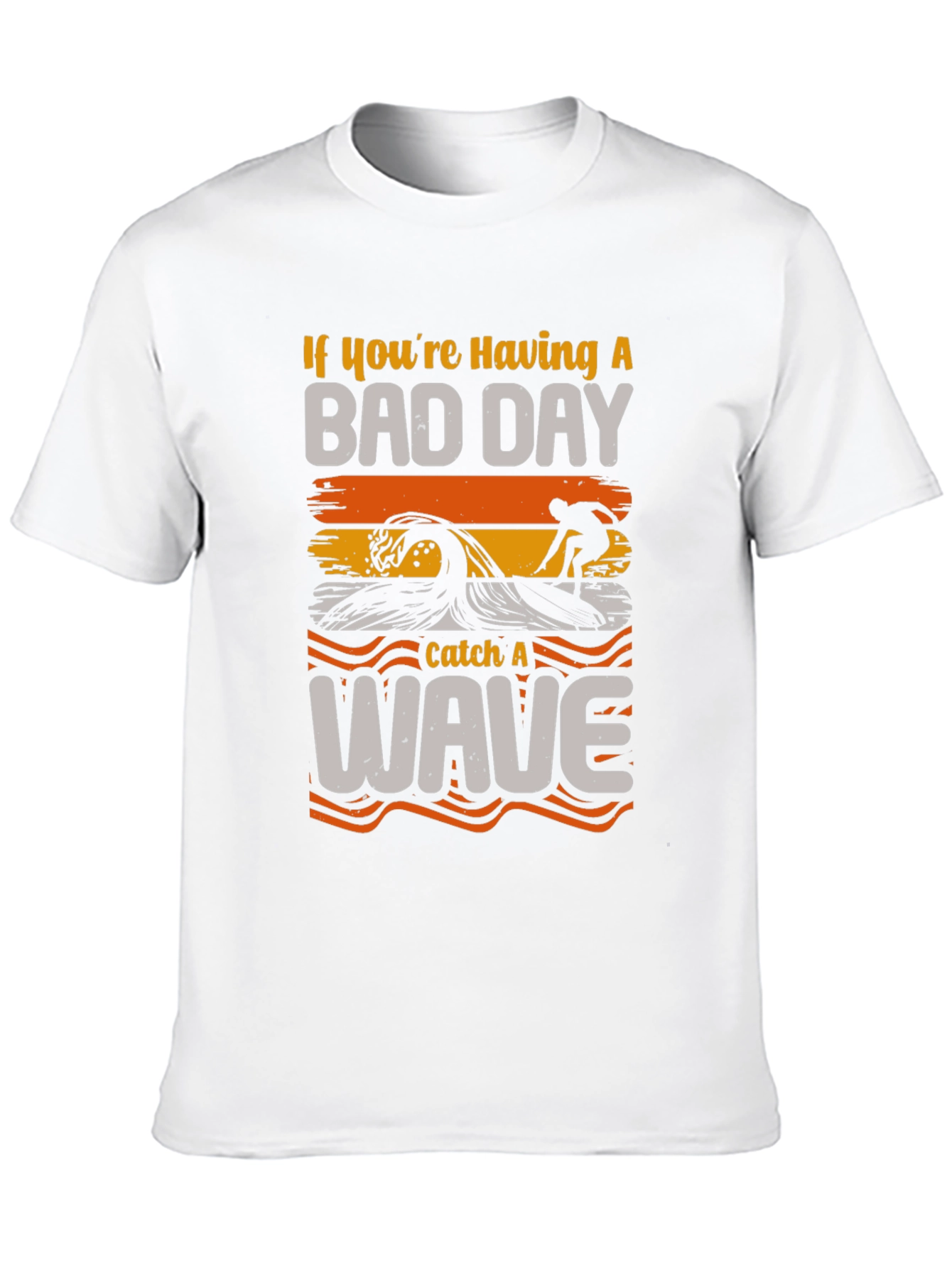 Bad Day Wave Surfer Graphic T-Shirt