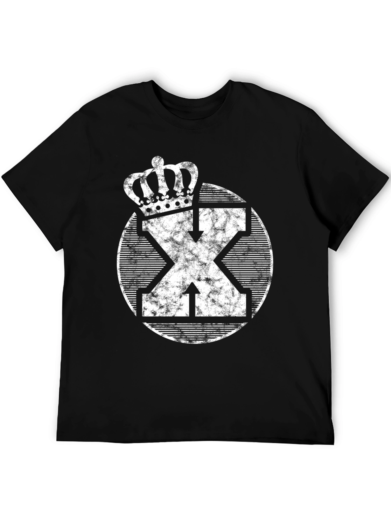 Crown & Arrow Graphic Tee - Unisex Black T-Shirt