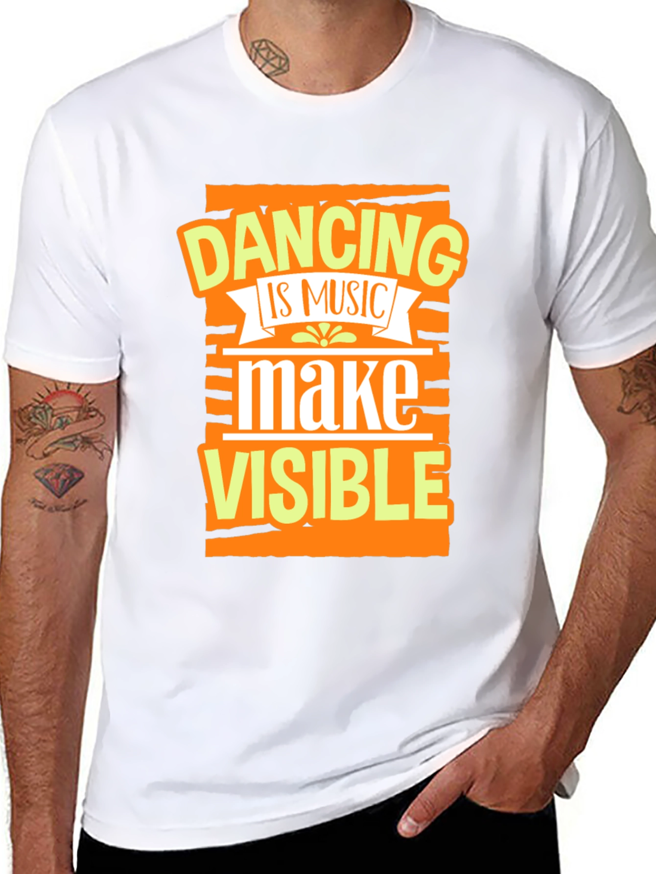 Dancing is Music T-Shirt - Black Graphic Tee