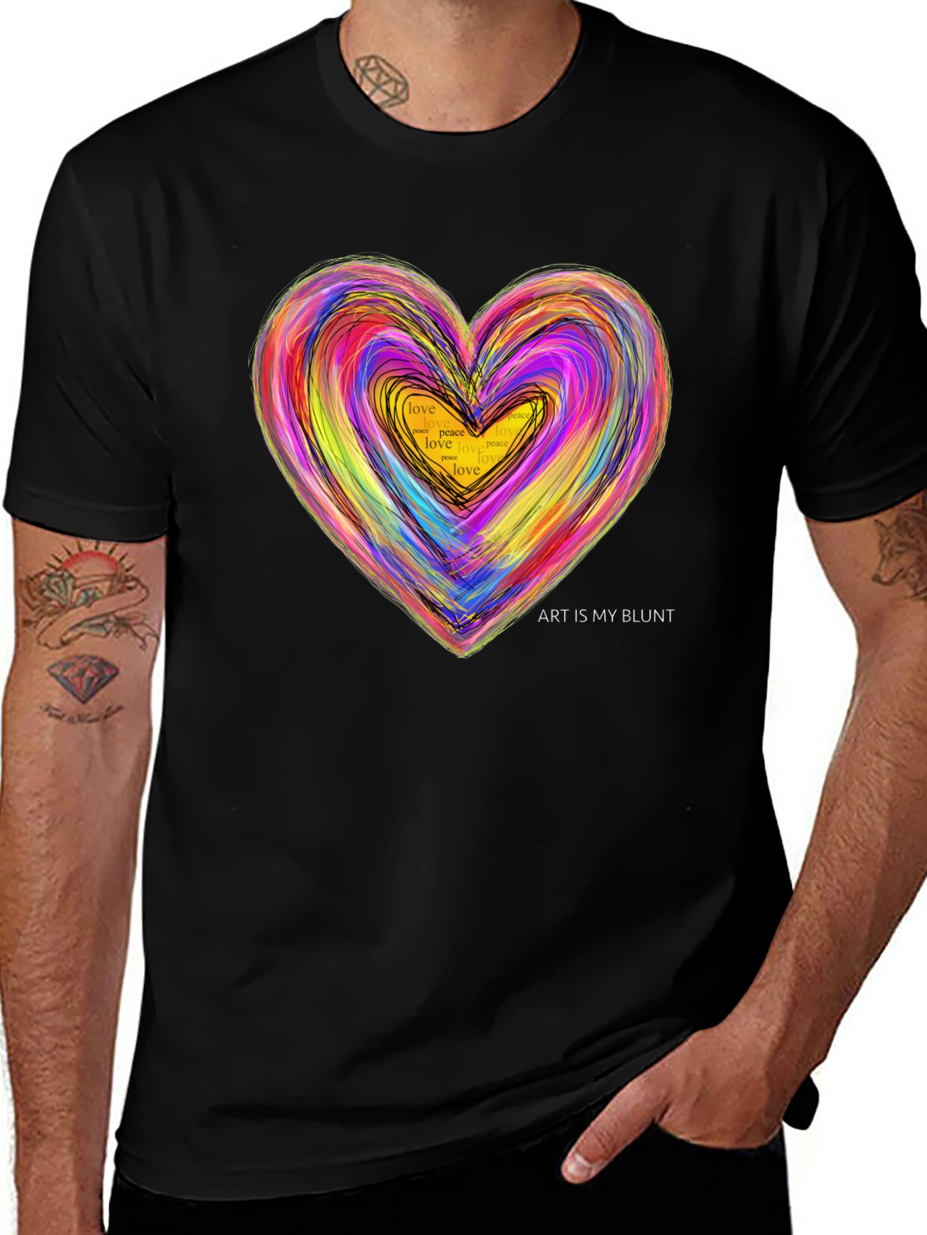Art Is My Blunt Heart T-Shirt