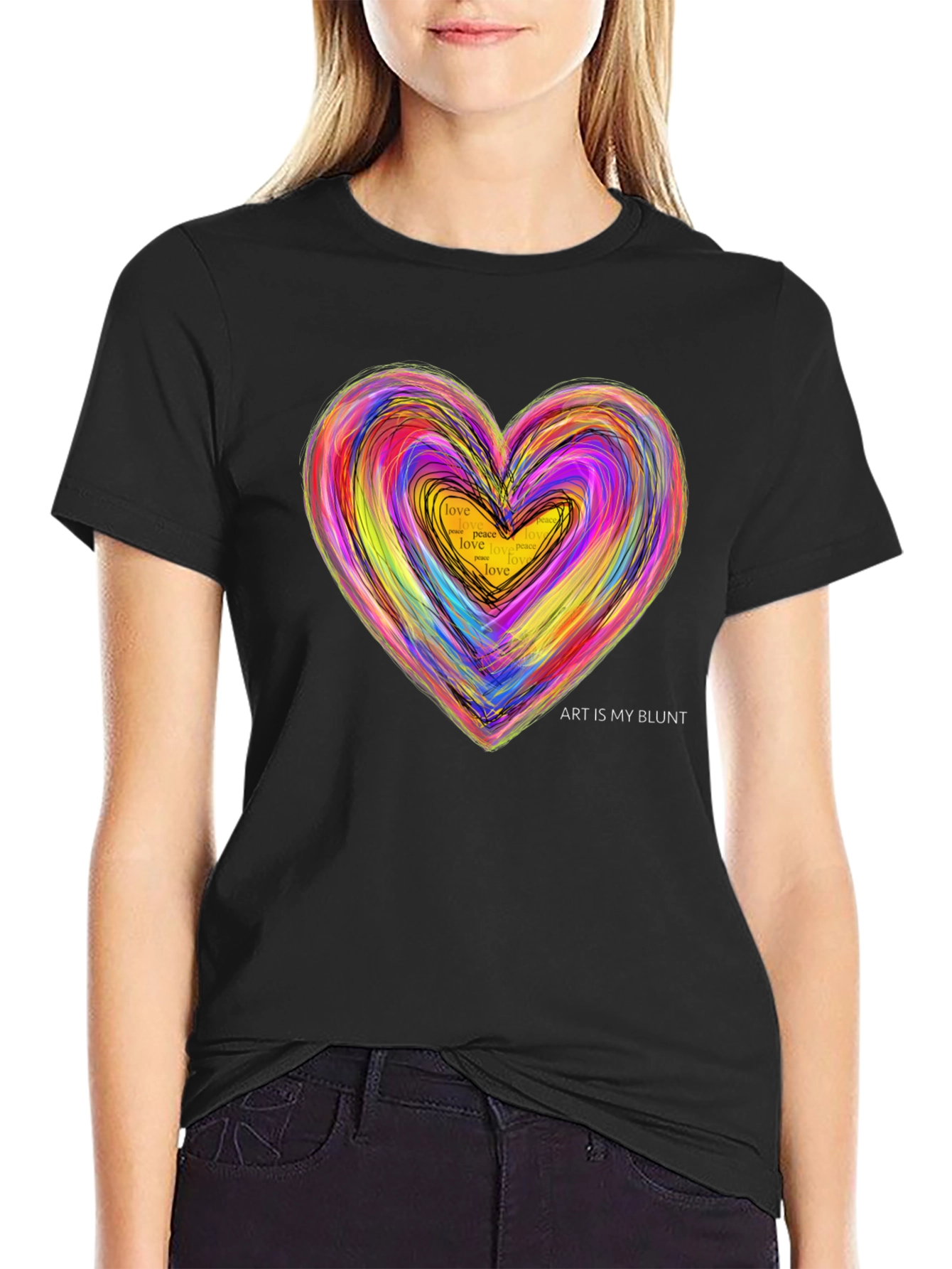 Art Is My Blunt Heart T-Shirt