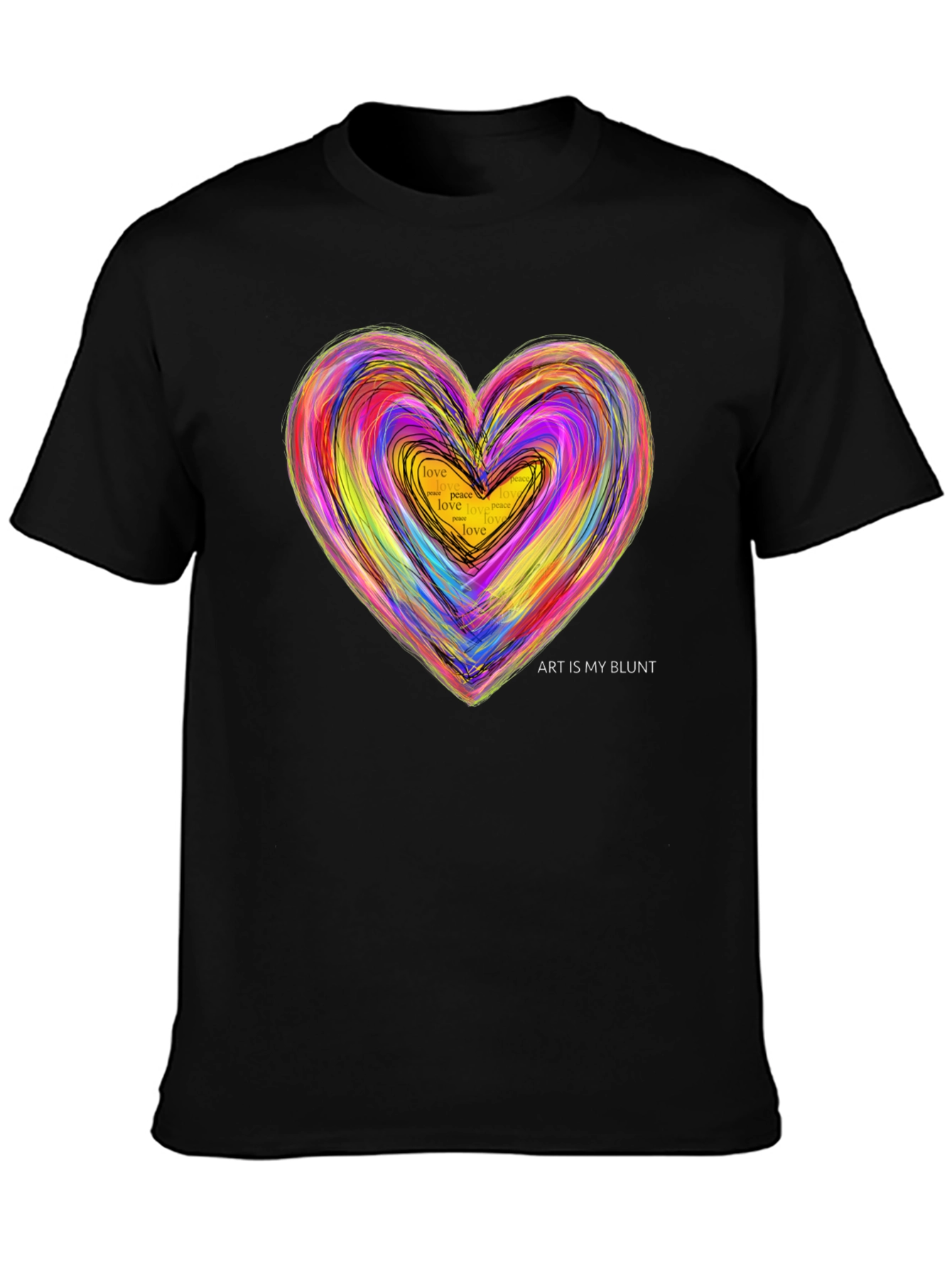 Art Is My Blunt Heart T-Shirt