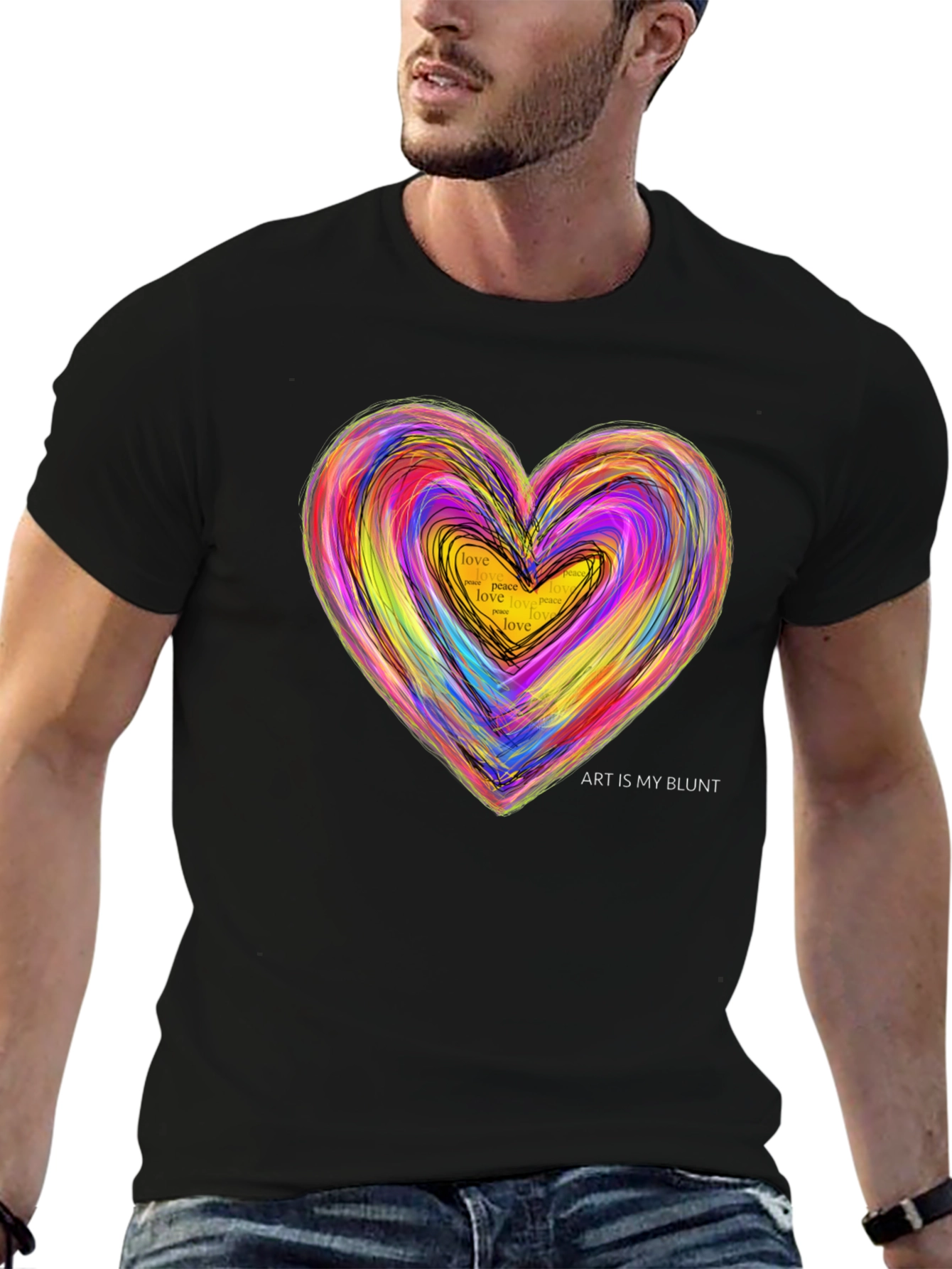 Art Is My Blunt Heart T-Shirt
