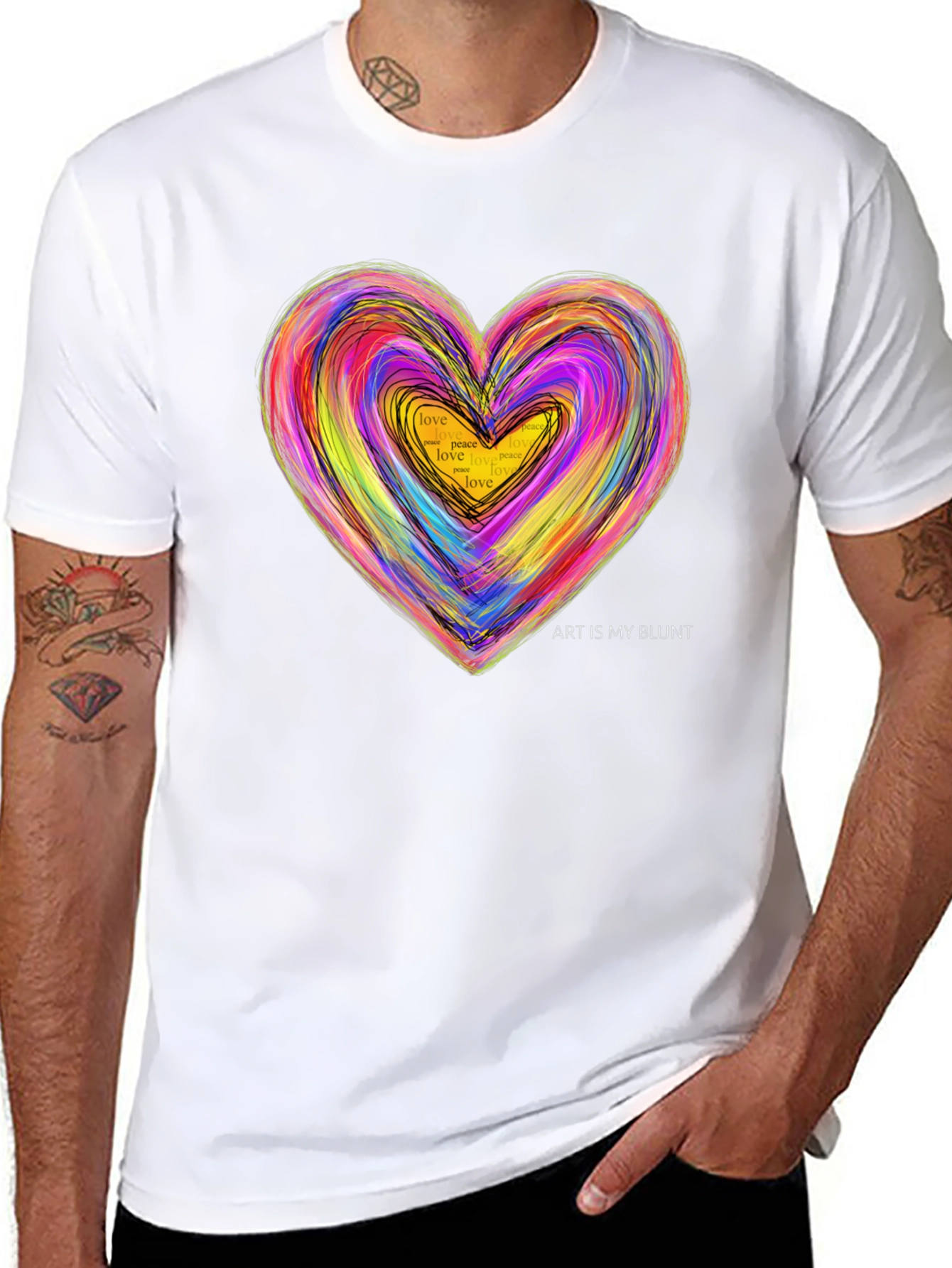 Art Is My Blunt Heart T-Shirt