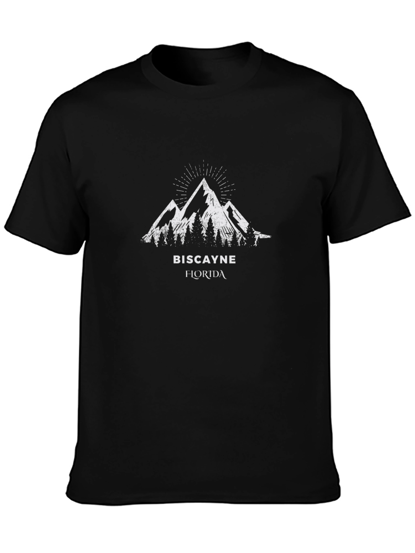 Biscayne Florida Mountain Graphic T-Shirt