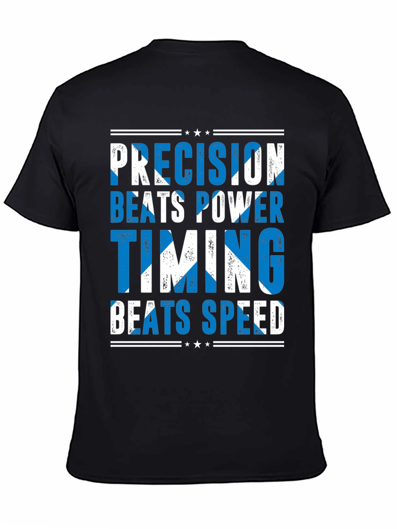Precision Beats Power Scottish Flag T-Shirt