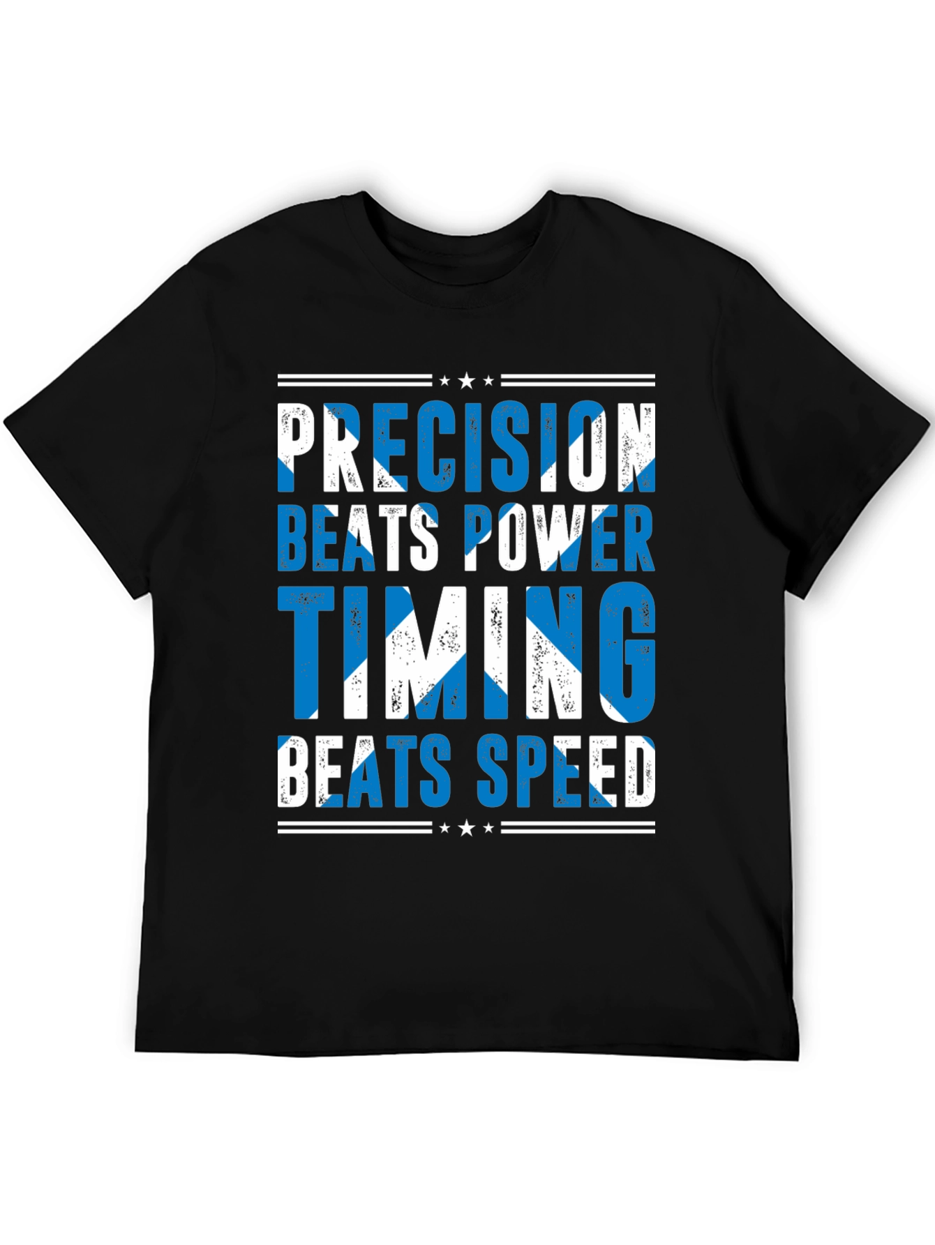 Precision Beats Power Scottish Flag T-Shirt
