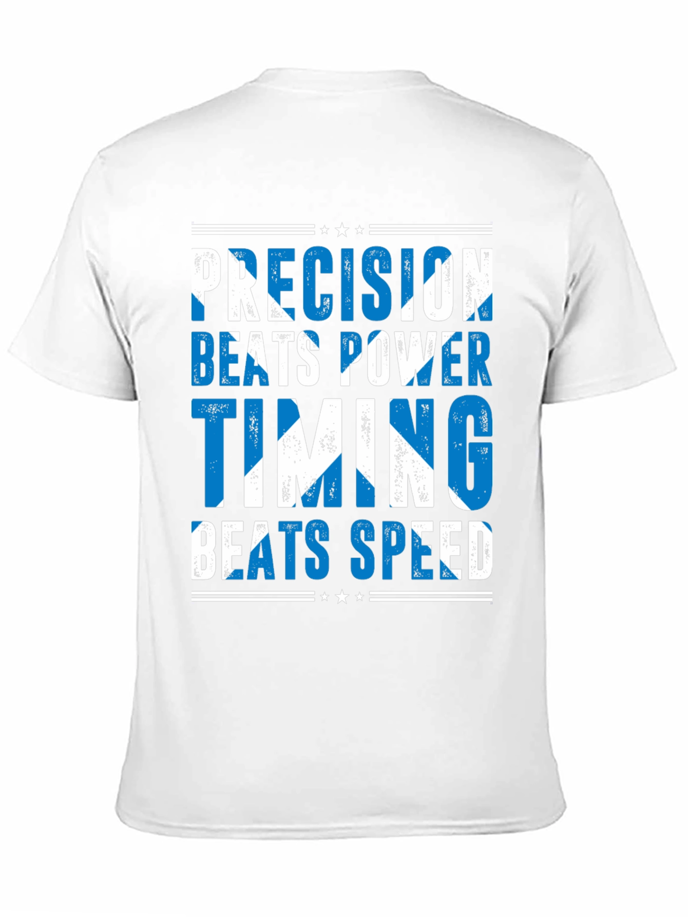 Precision Beats Power Scottish Flag T-Shirt