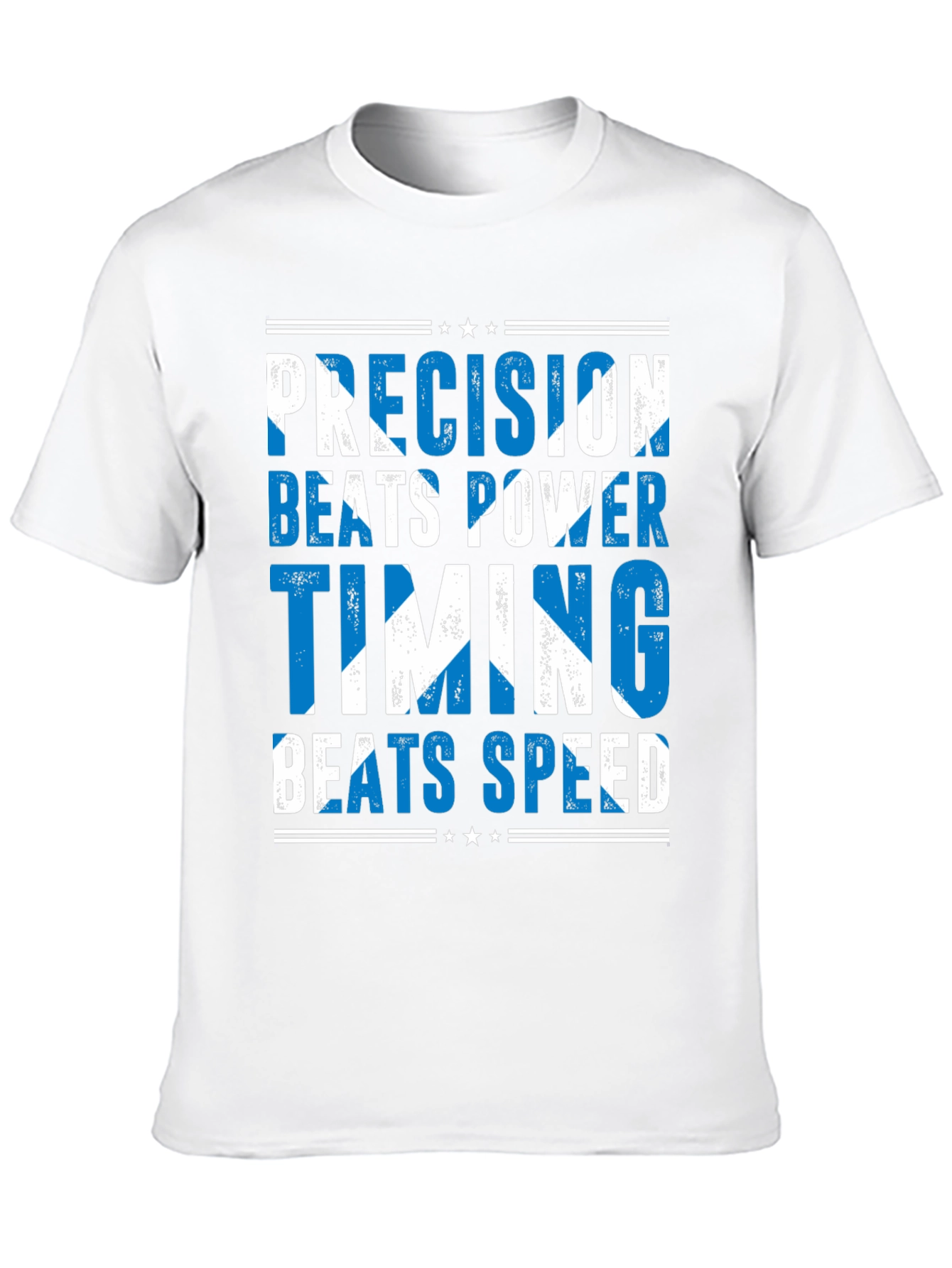 Precision Beats Power Scottish Flag T-Shirt
