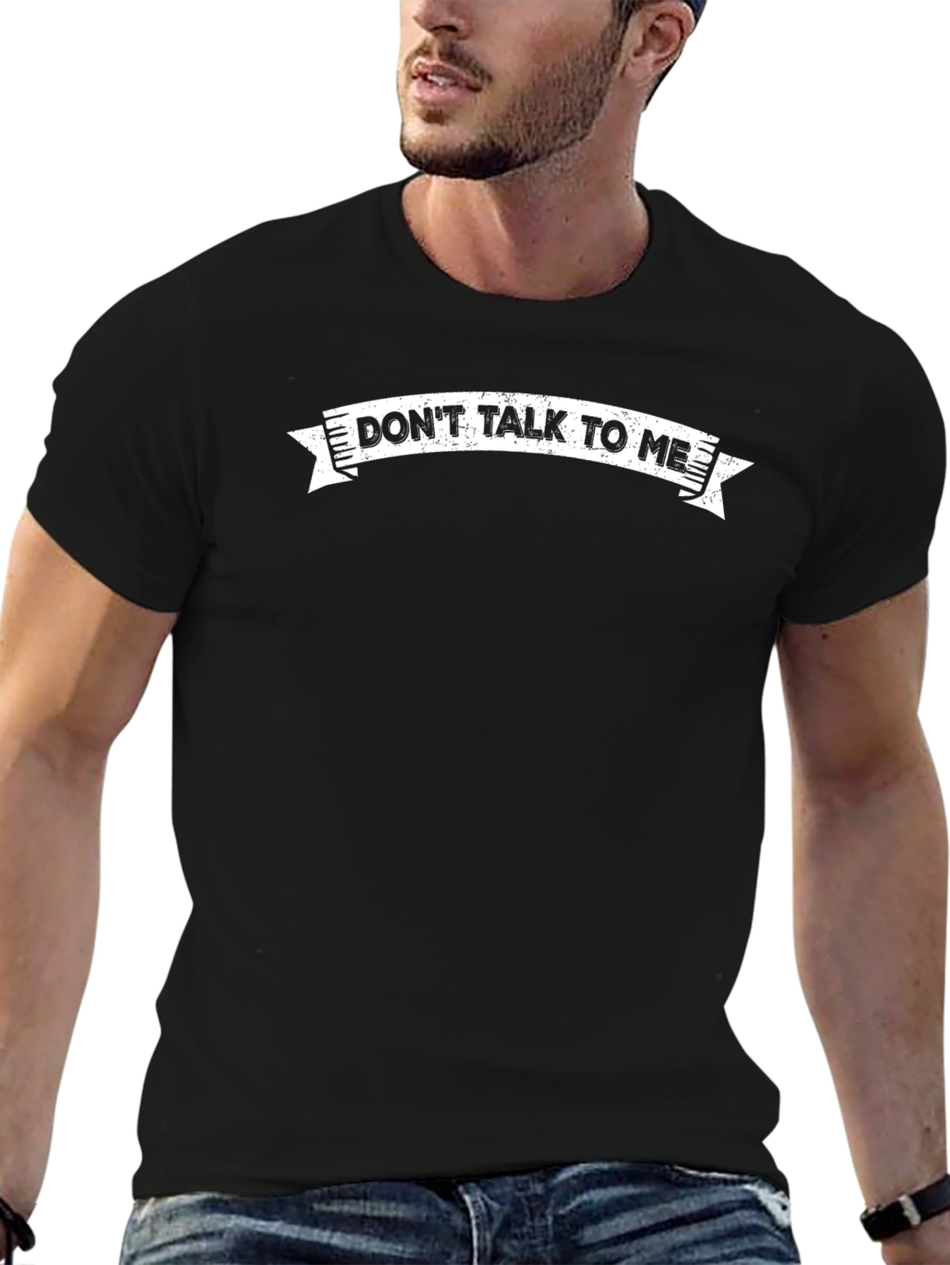 Dont Talk To Me Graphic Tee - Black T-Shirt
